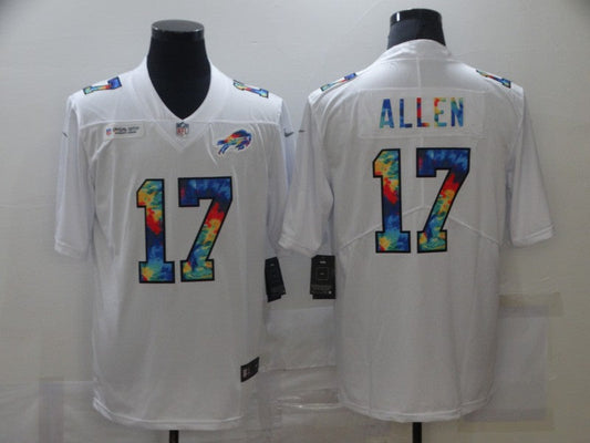 Men's Buffalo Bills Josh Allen #17 White Player Game Jerseys