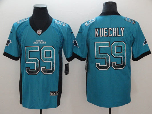 Men's Carolina Panthers Luke Kuechly #59 Blue Game Player Jerseys