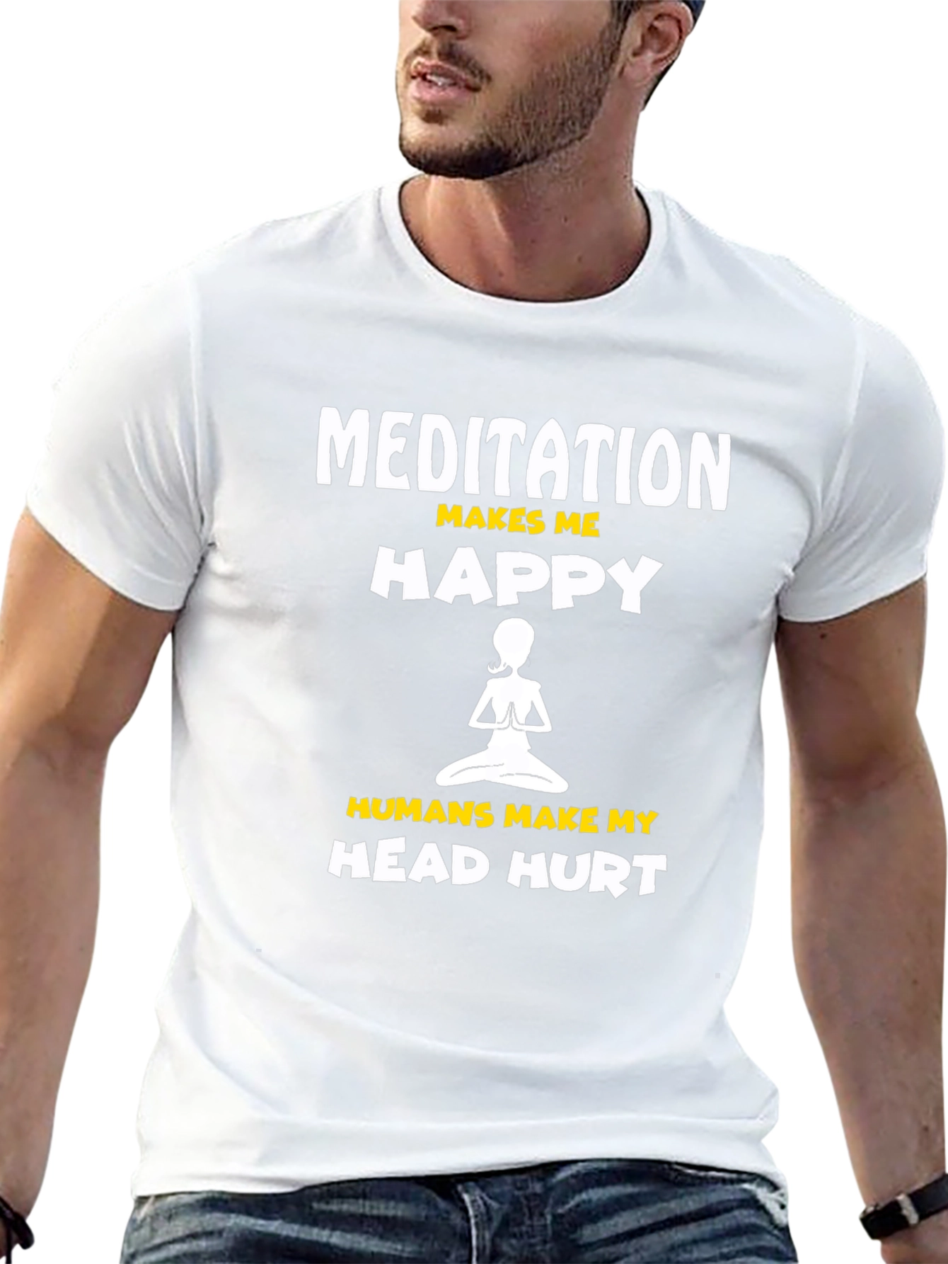 Meditation Makes Me Happy T-Shirt
