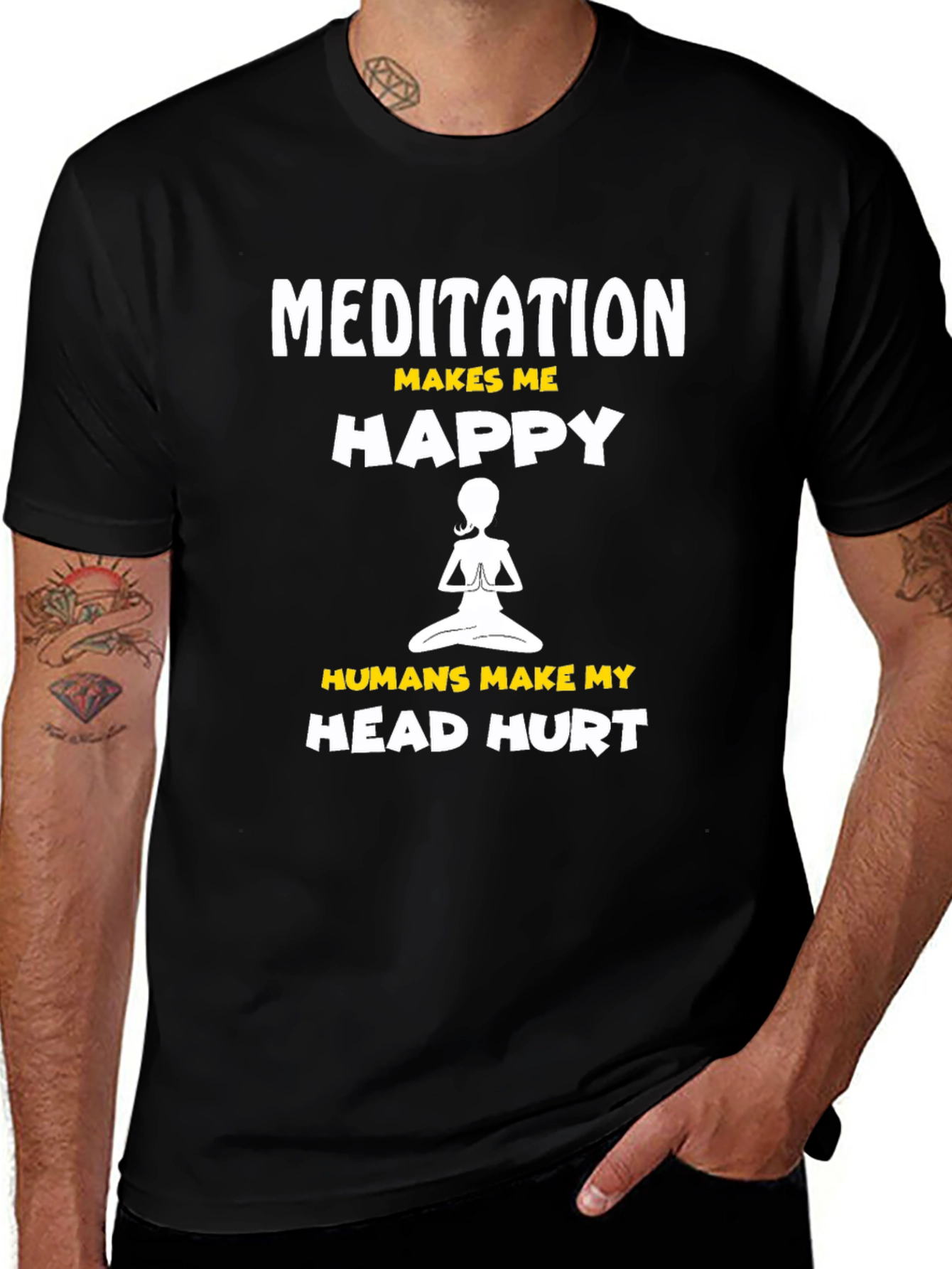 Meditation Makes Me Happy T-Shirt