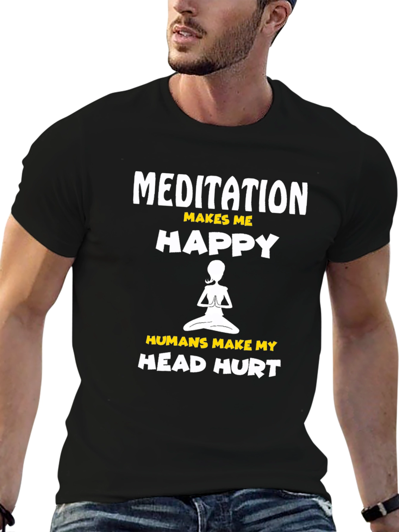 Meditation Makes Me Happy T-Shirt