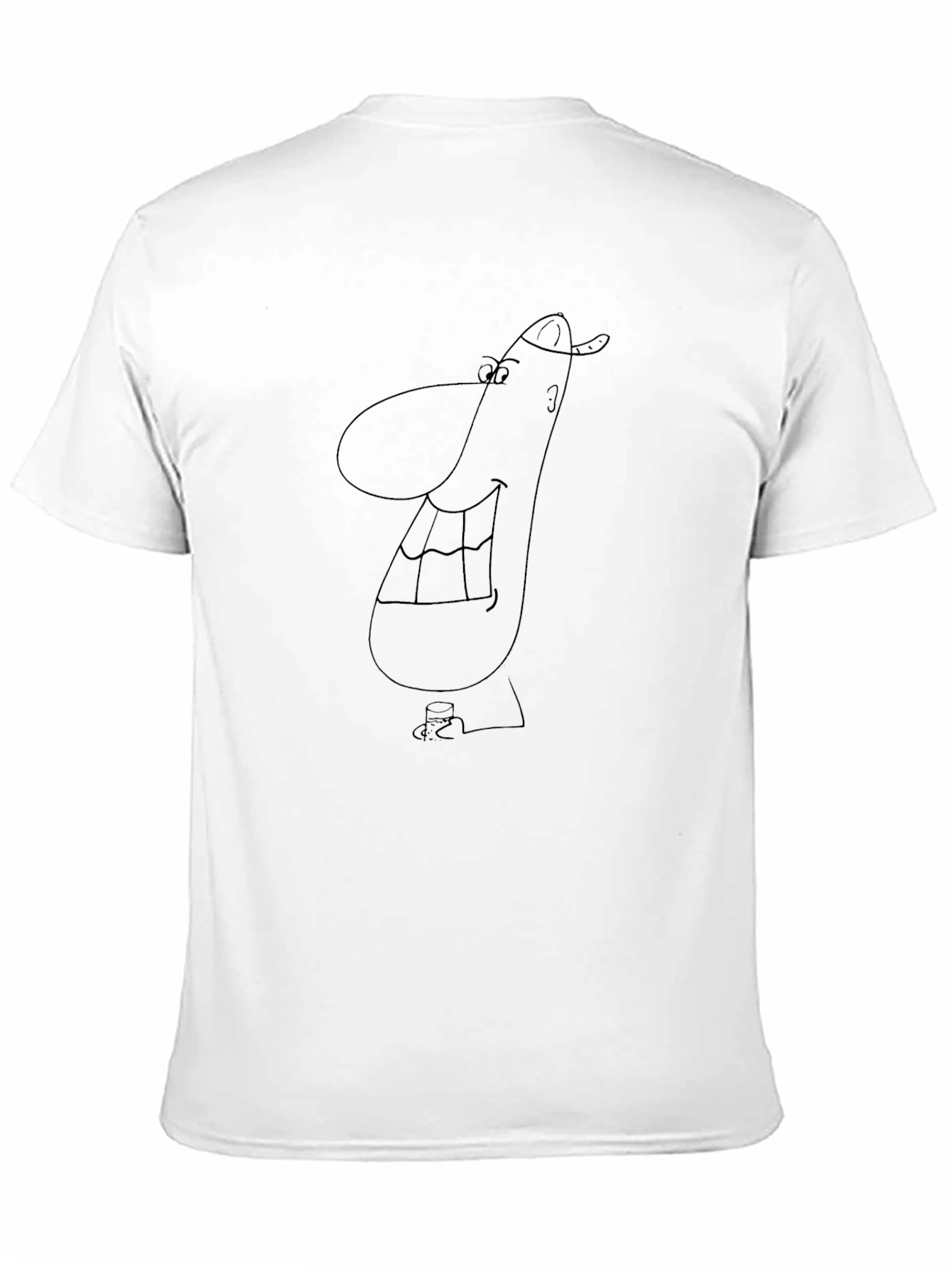 Funny Cartoon Black T-Shirt
