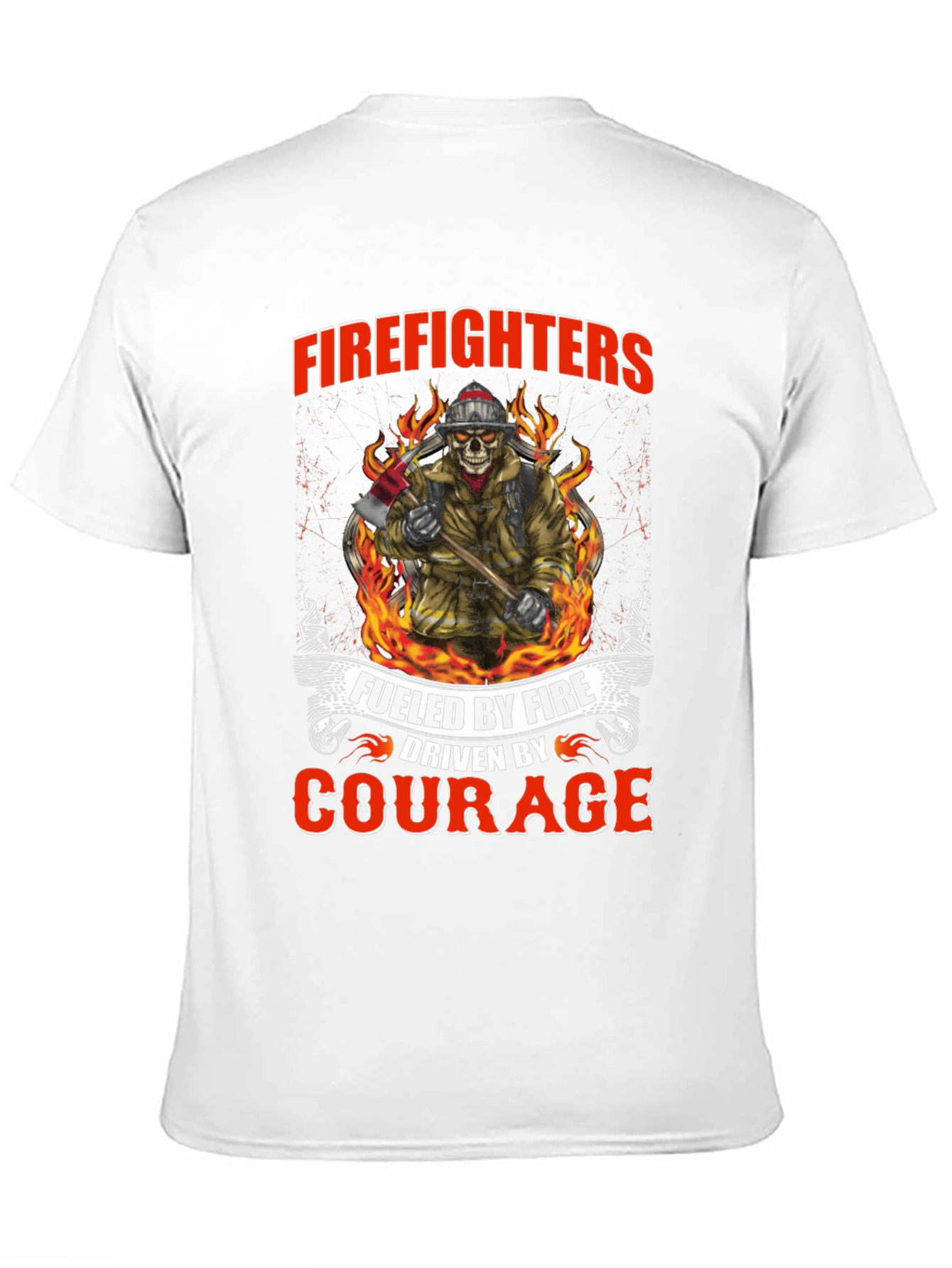 Firefighters Fueled by Fire Courage T-Shirt