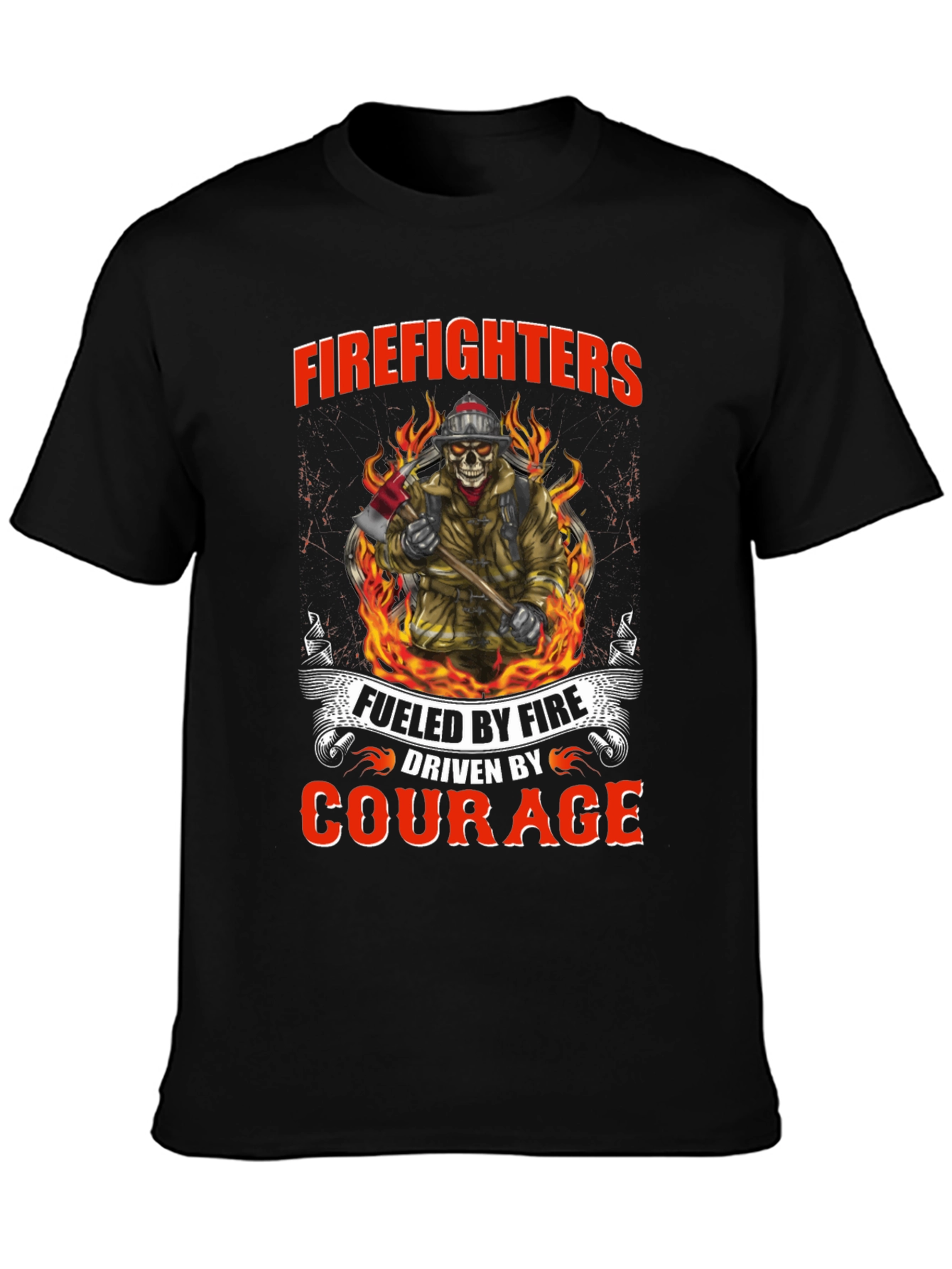 Firefighters Fueled by Fire Courage T-Shirt