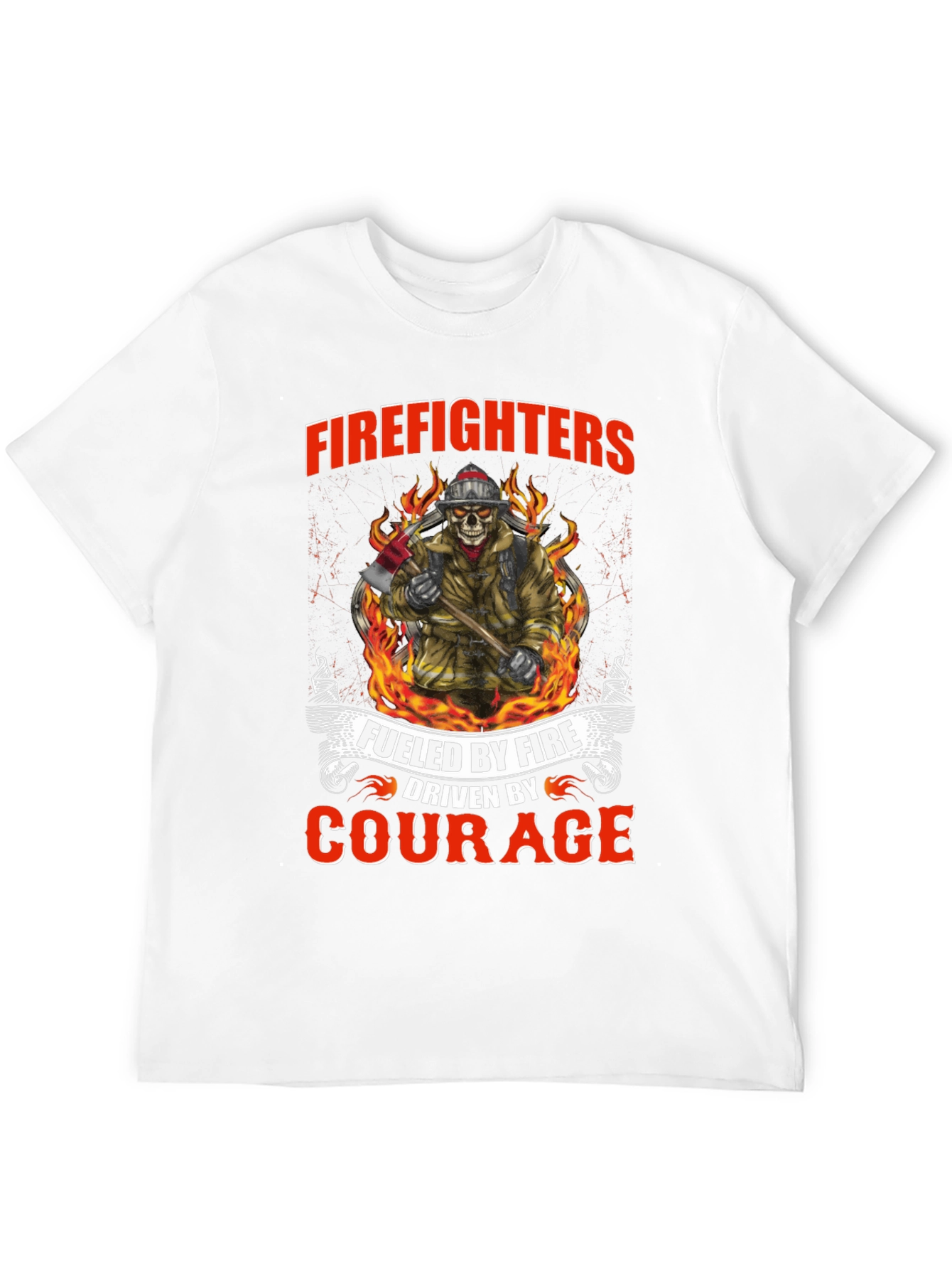 Firefighters Fueled by Fire Courage T-Shirt