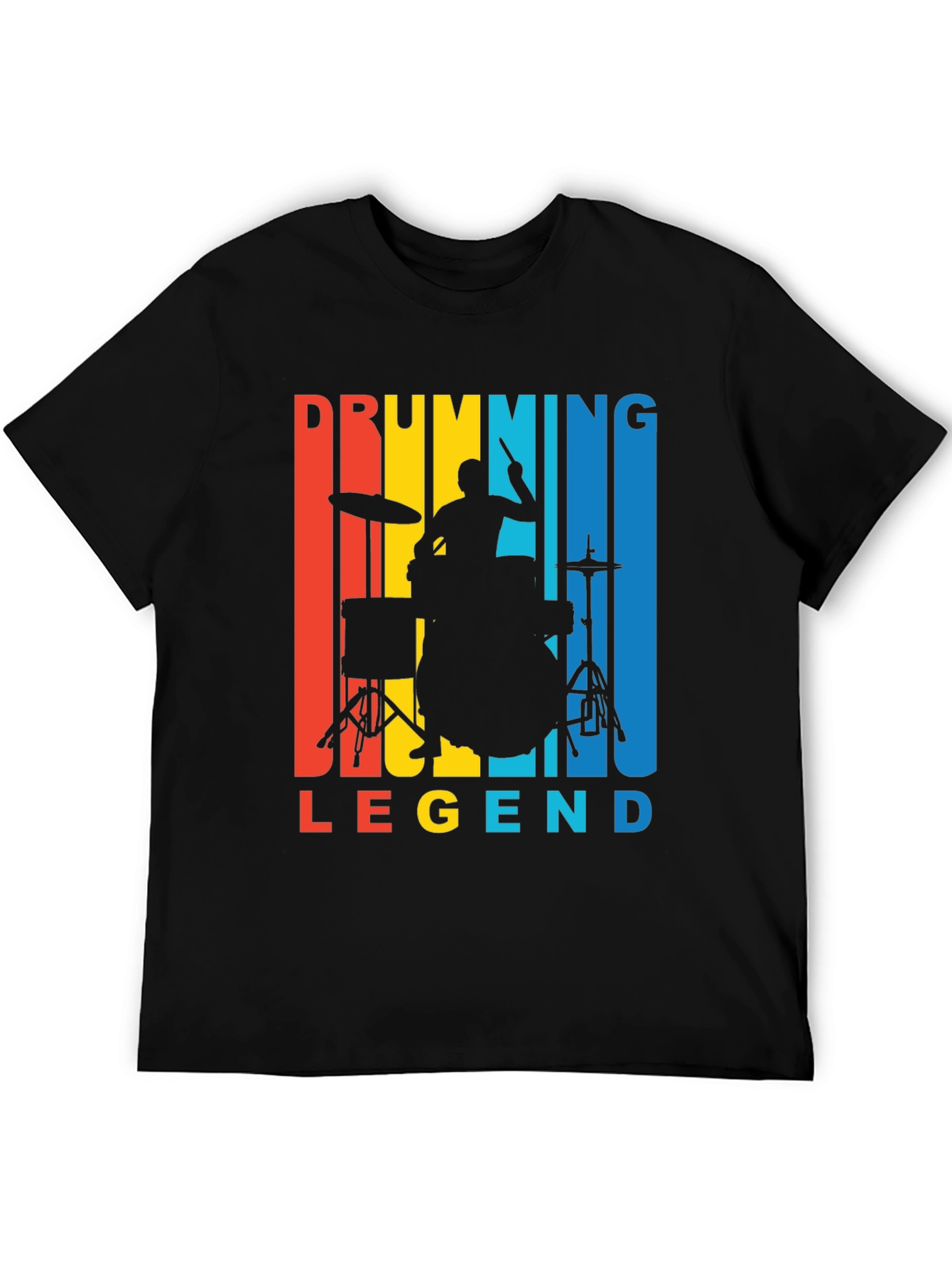 Drumming Legend Graphic Tee - Retro Musician T-Shirt