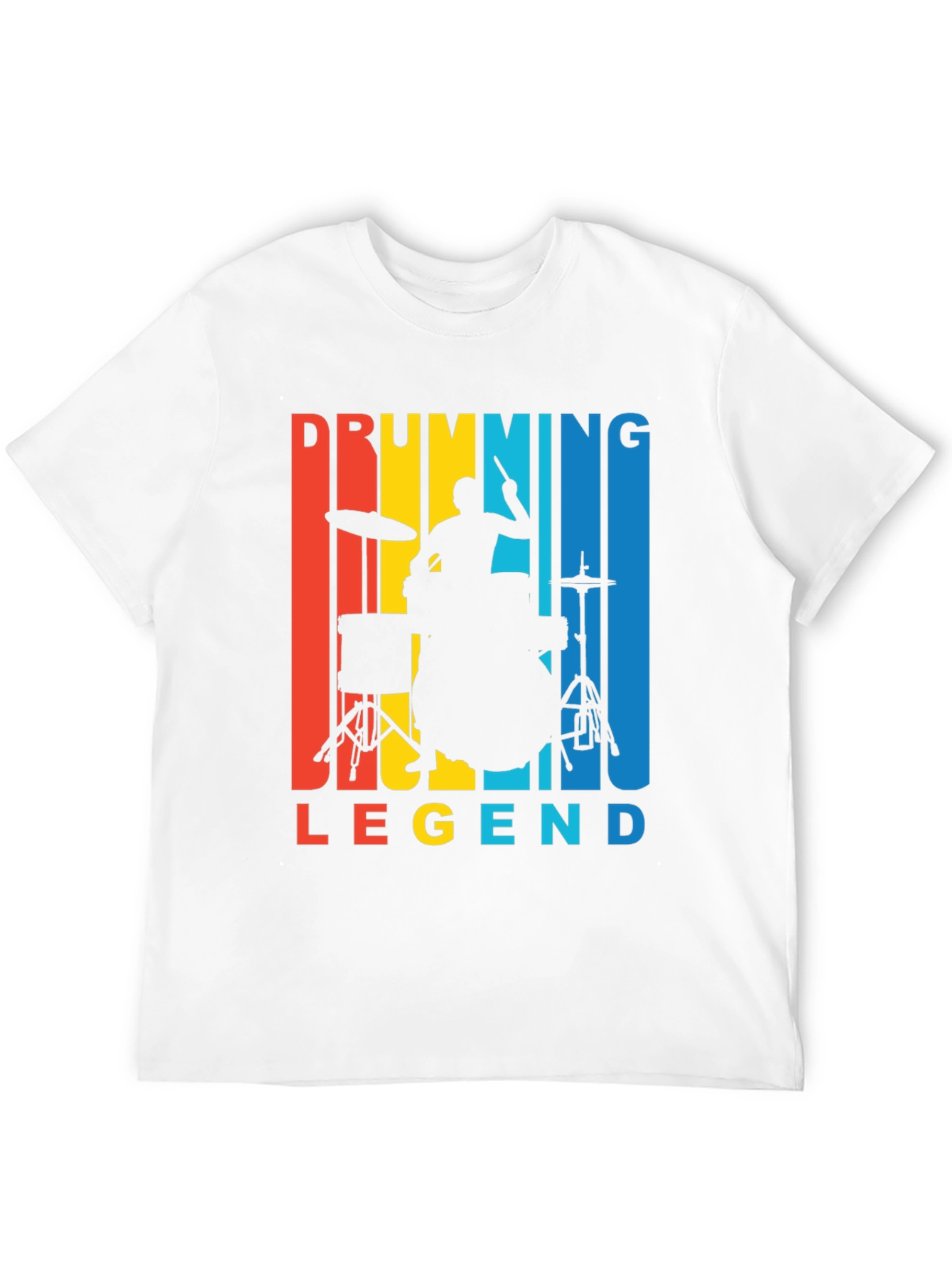 Drumming Legend Graphic Tee - Retro Musician T-Shirt
