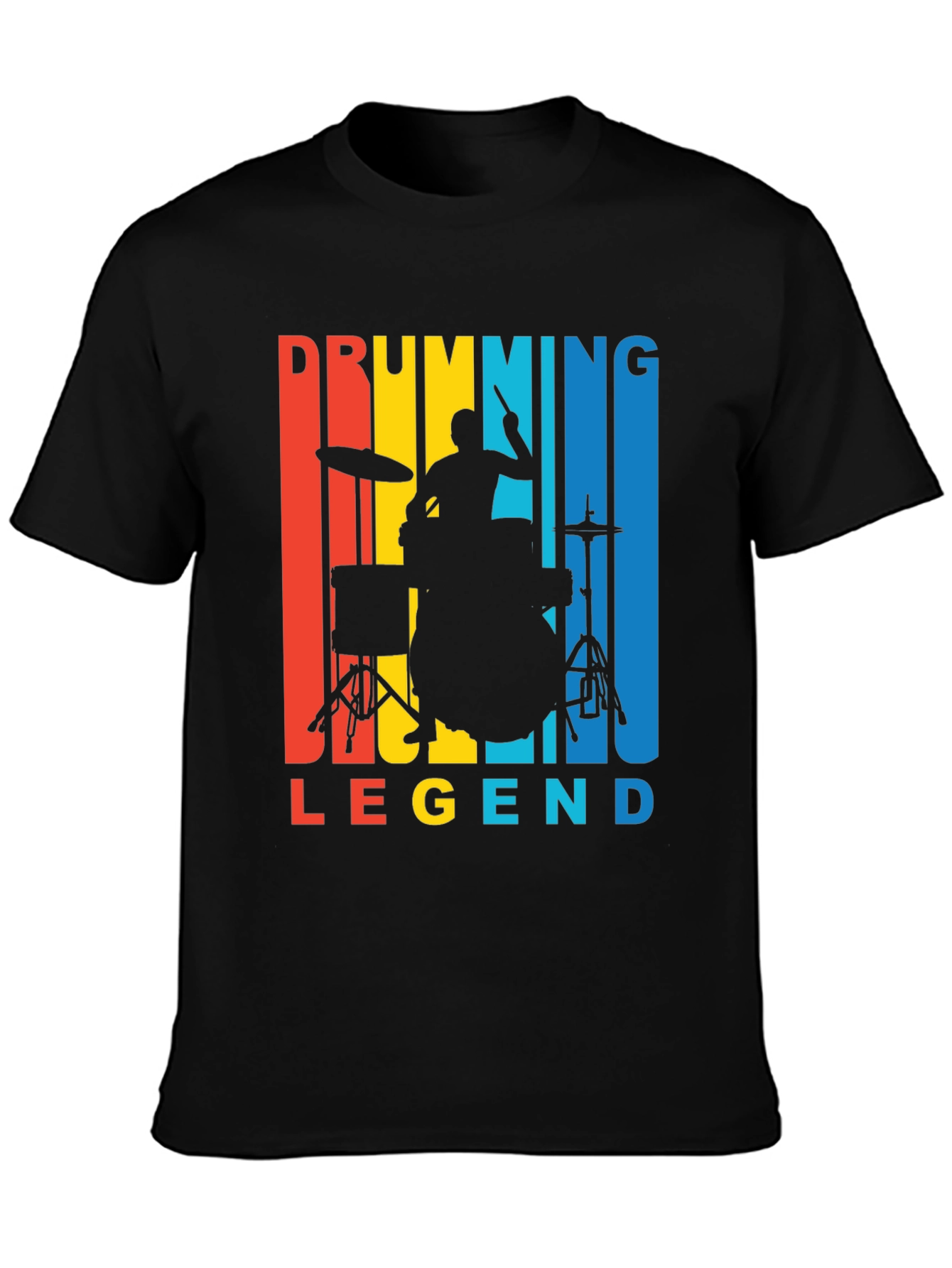 Drumming Legend Graphic Tee - Retro Musician T-Shirt