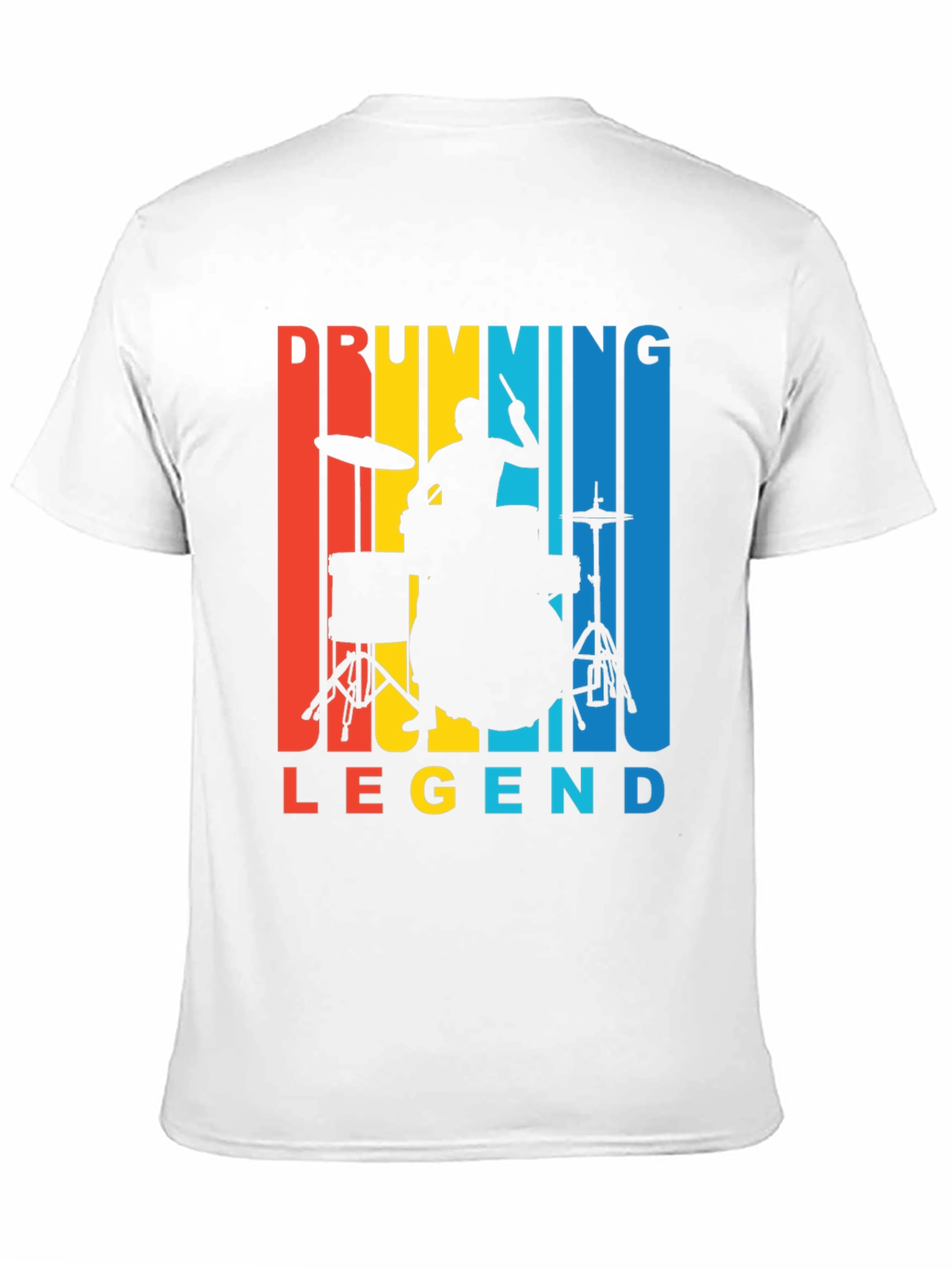Drumming Legend Graphic Tee - Retro Musician T-Shirt