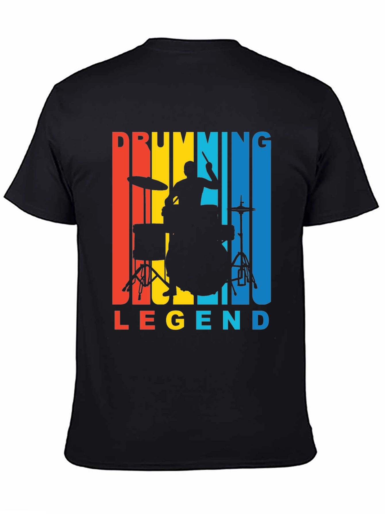 Drumming Legend Graphic Tee - Retro Musician T-Shirt