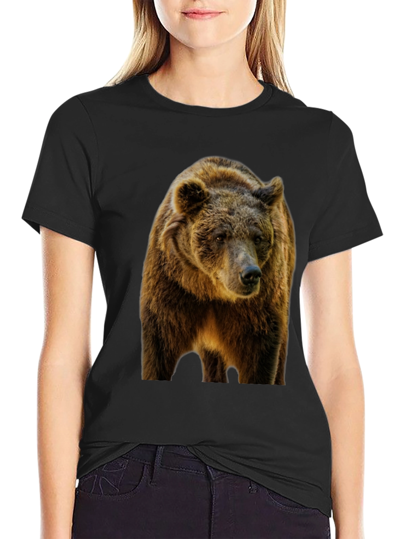 Bear Graphic Black T-Shirt