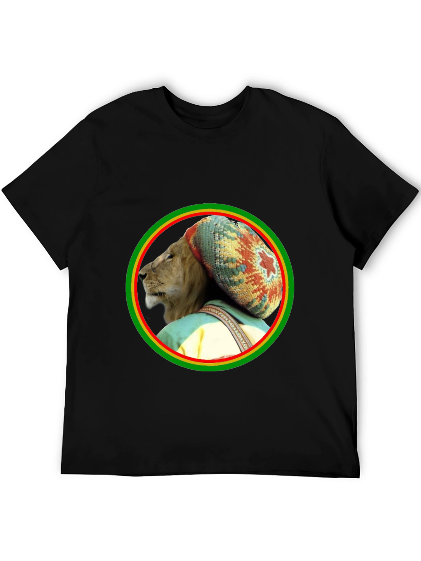 Rasta Lion Graphic Tee - Reggae Vibes