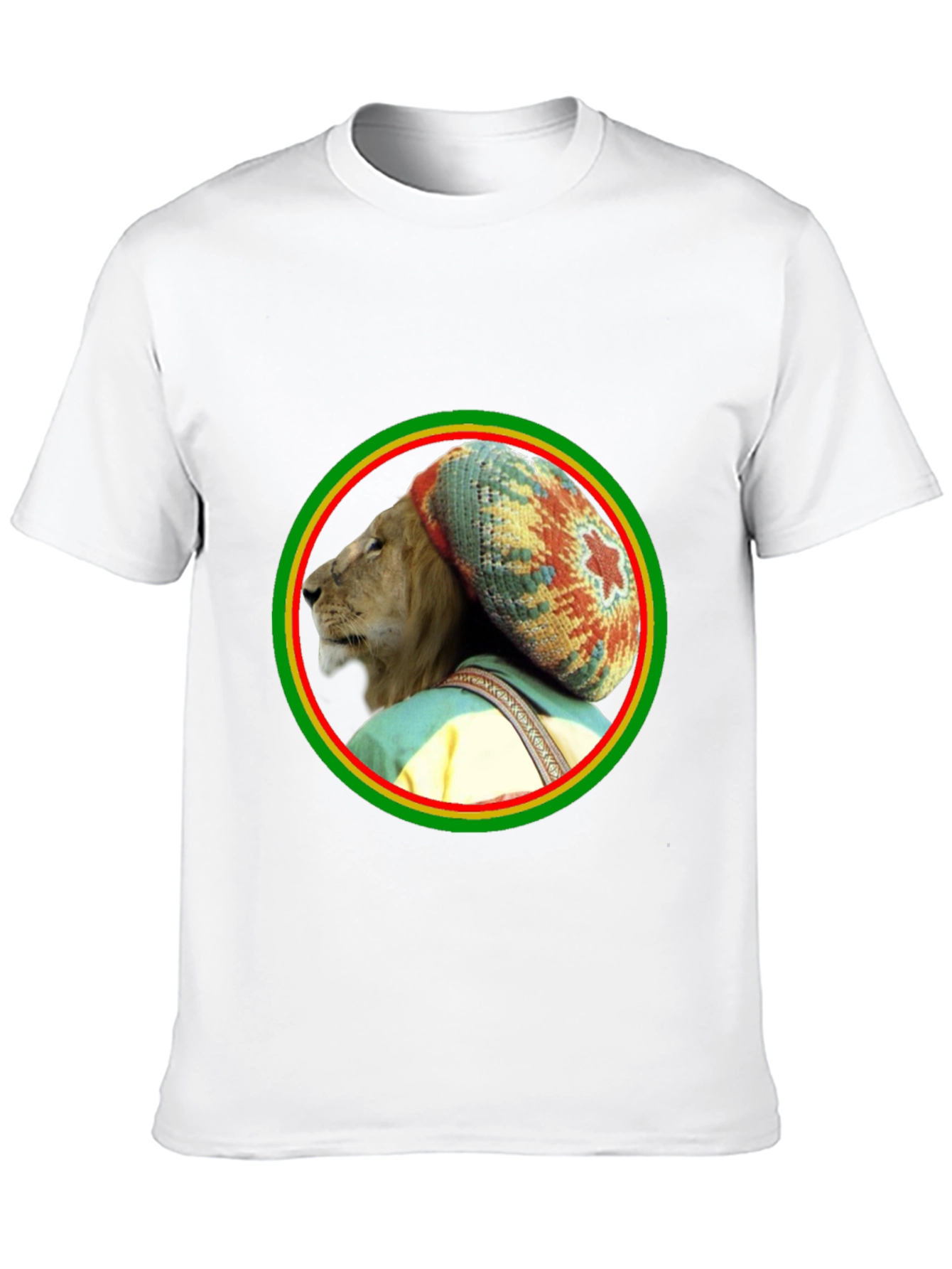 Rasta Lion Graphic Tee - Reggae Vibes
