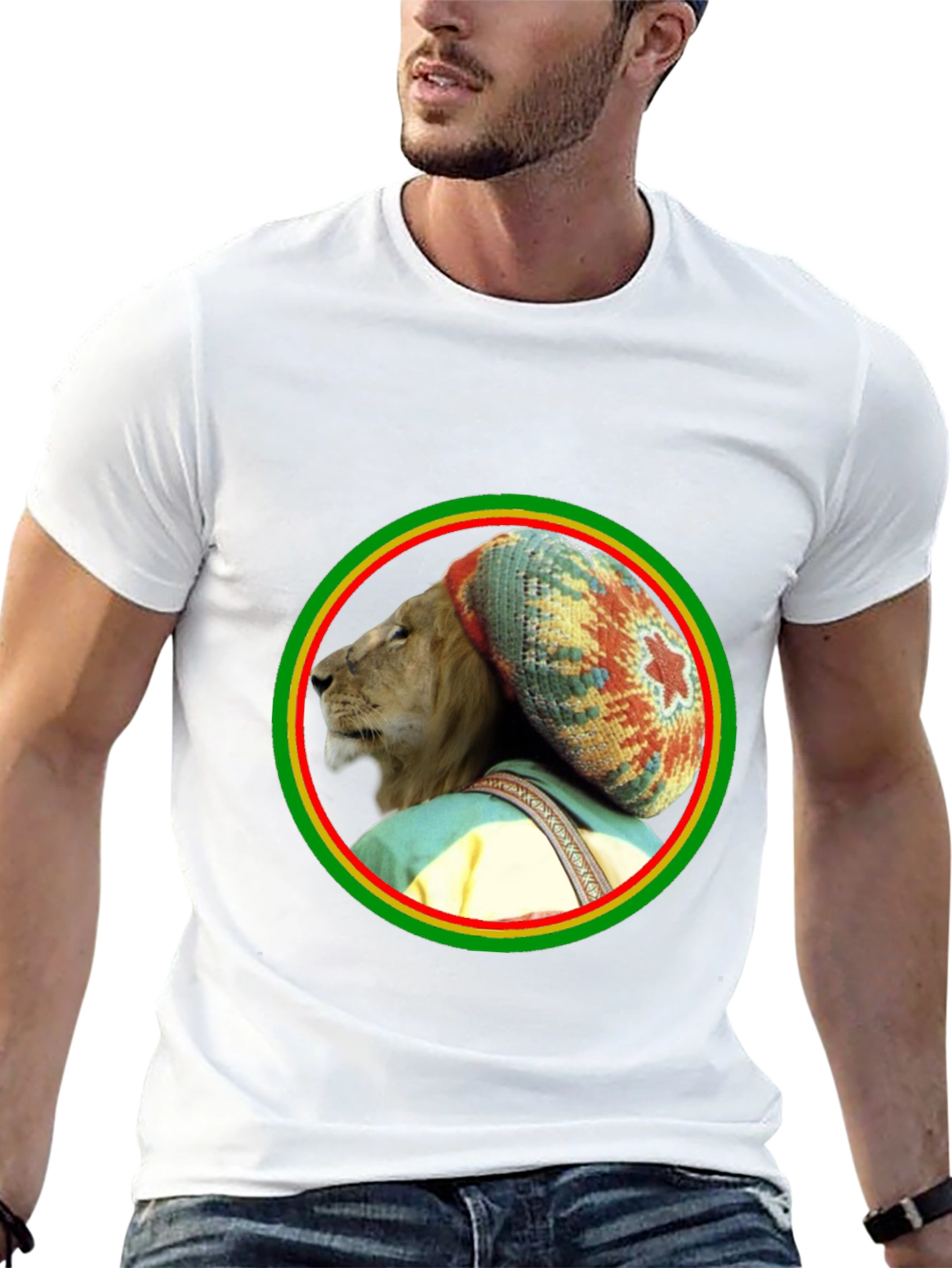 Rasta Lion Graphic Tee - Reggae Vibes
