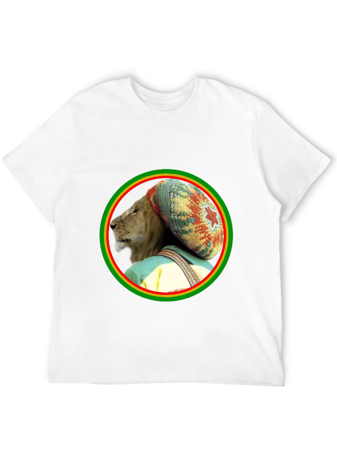 Rasta Lion Graphic Tee - Reggae Vibes