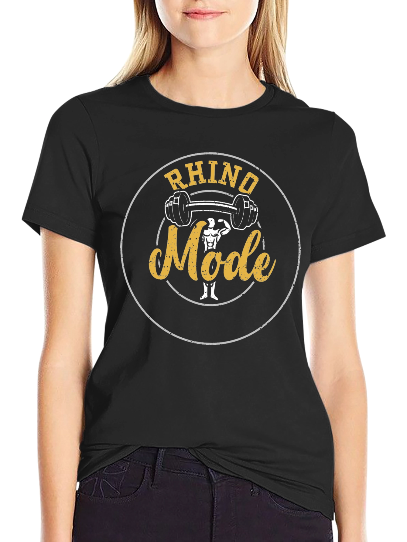 Rhino Mode Gym T-Shirt - Black
