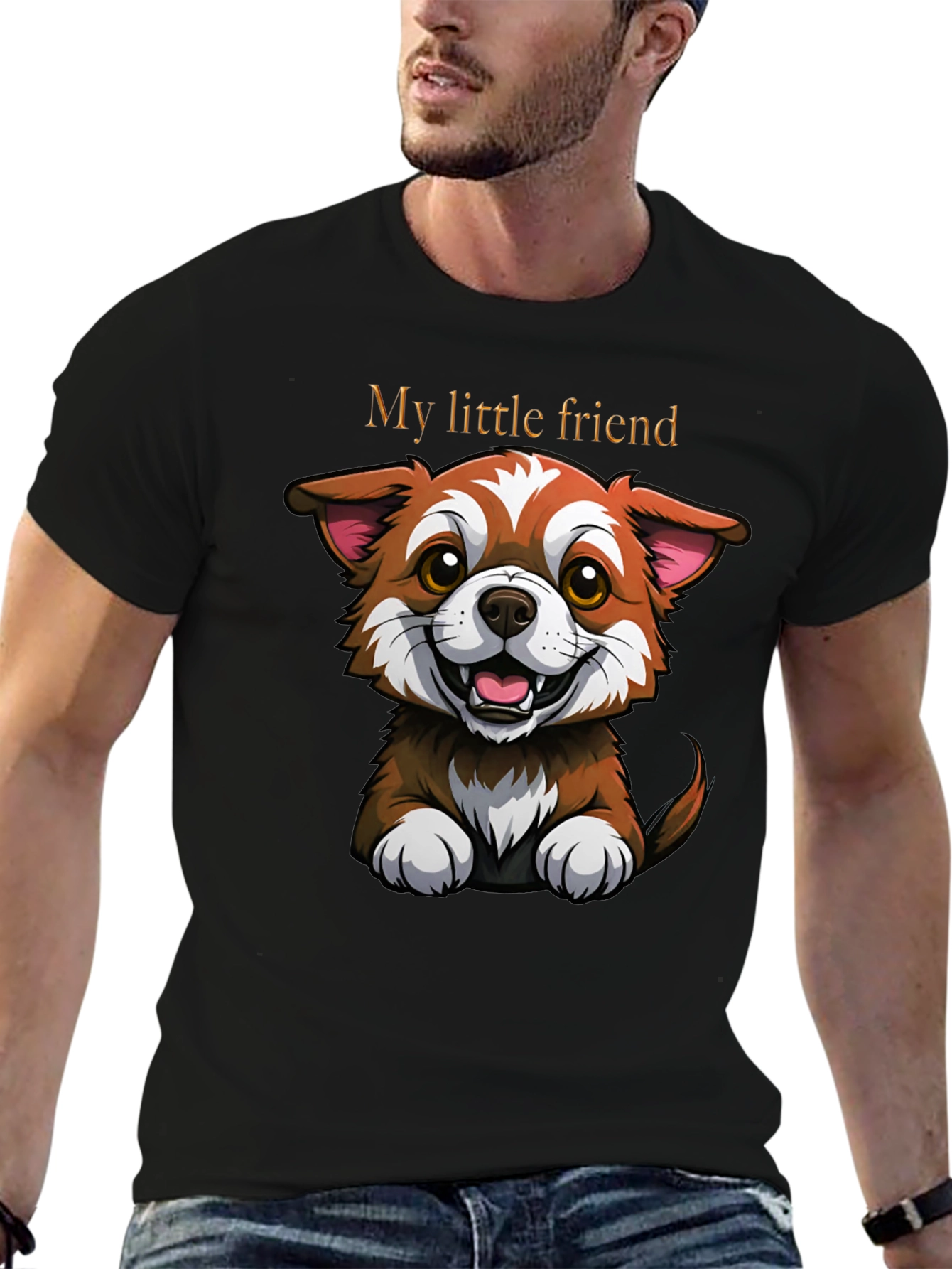 Cute Dog Graphic Tee - My Little Friend
