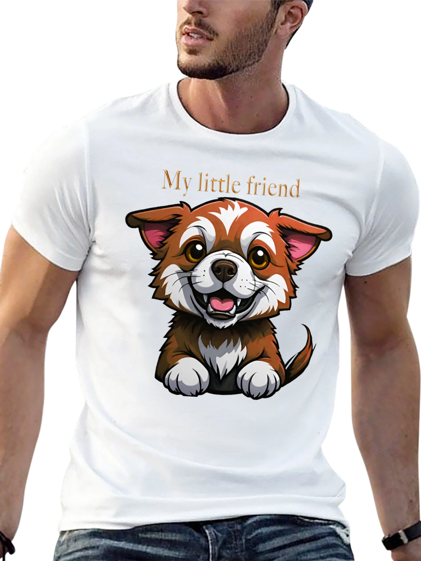 Cute Dog Graphic Tee - My Little Friend