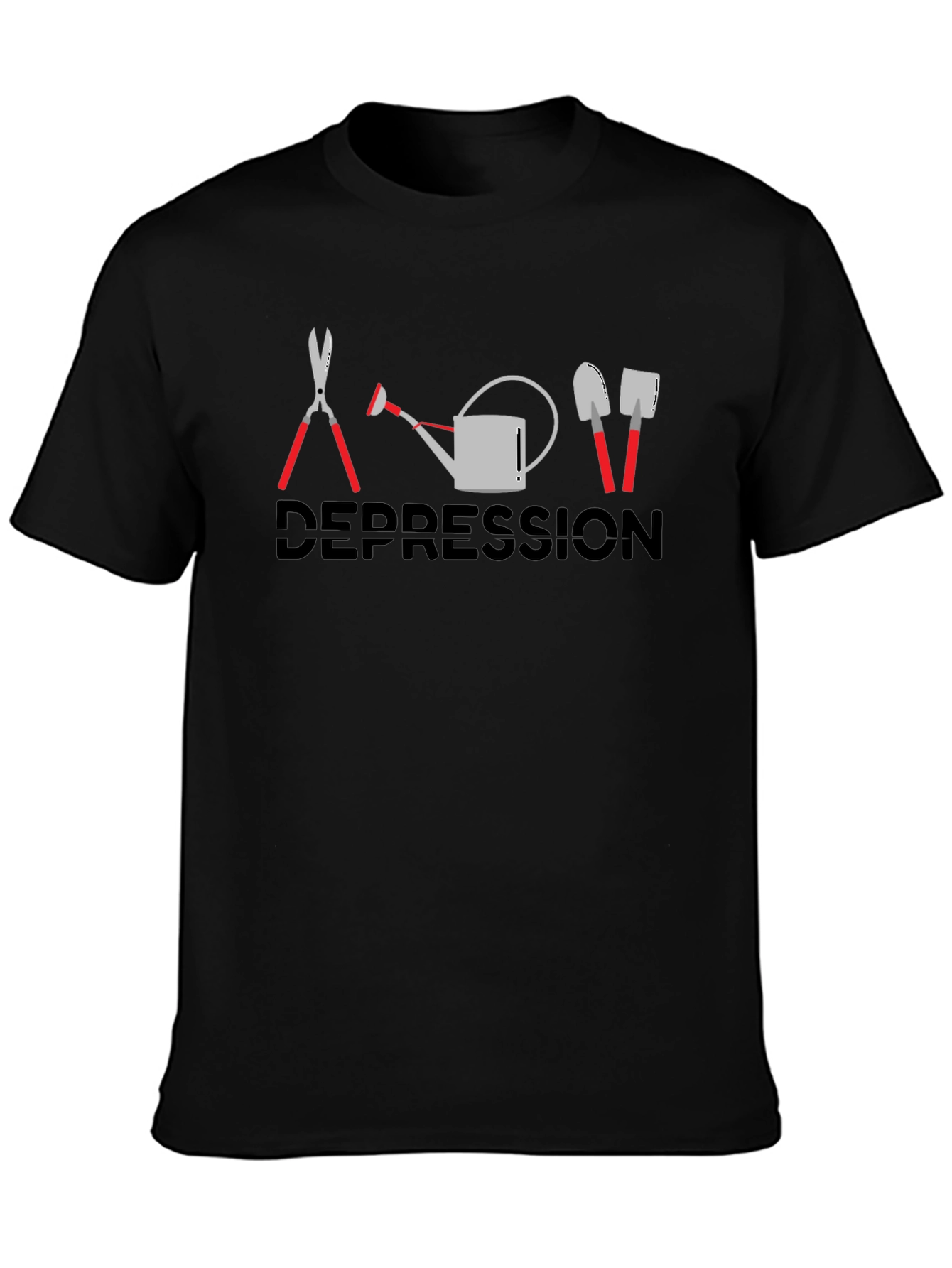 Gardening Humor Graphic T-Shirt: Depression Gardening