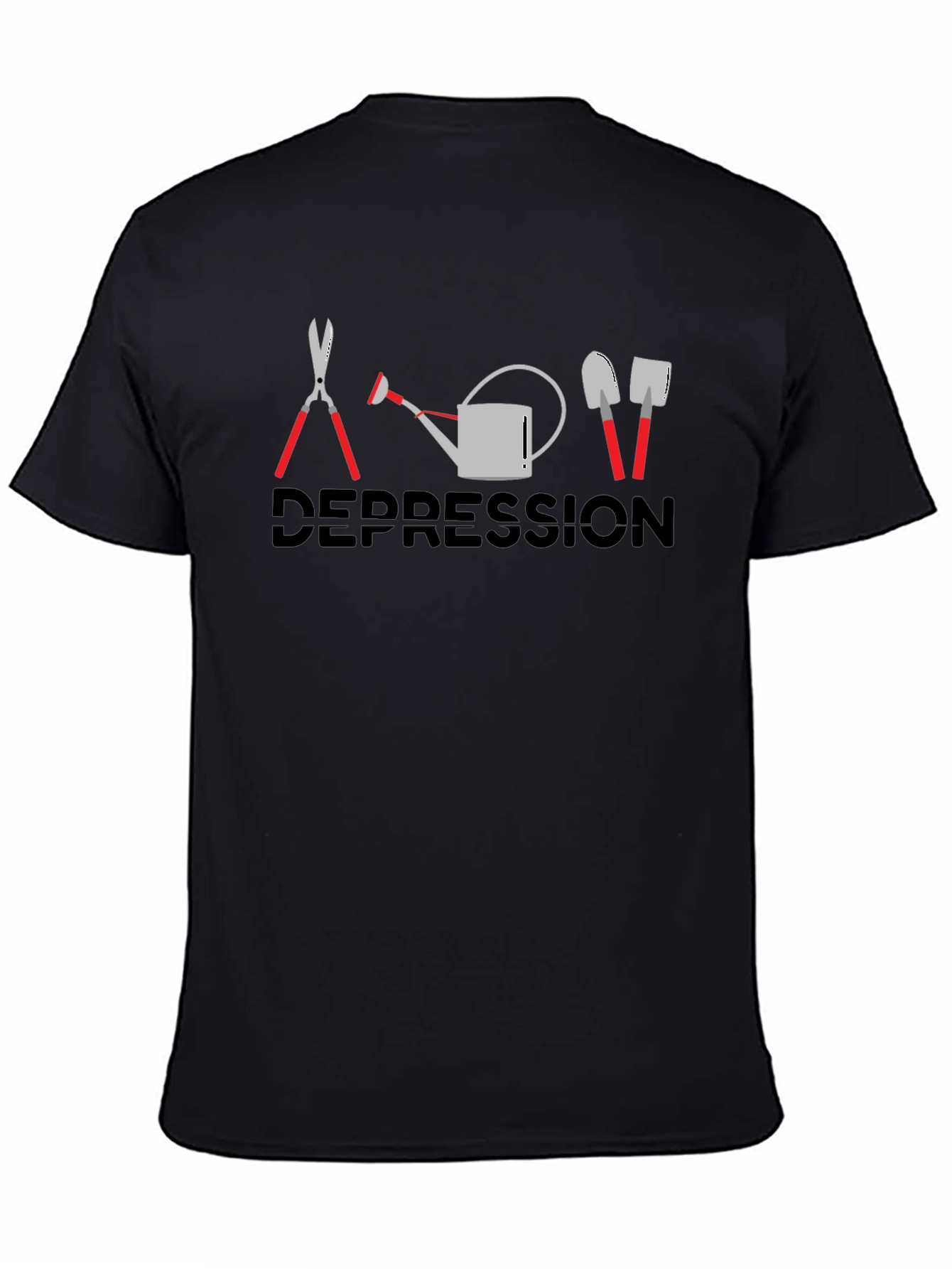 Gardening Humor Graphic T-Shirt: Depression Gardening
