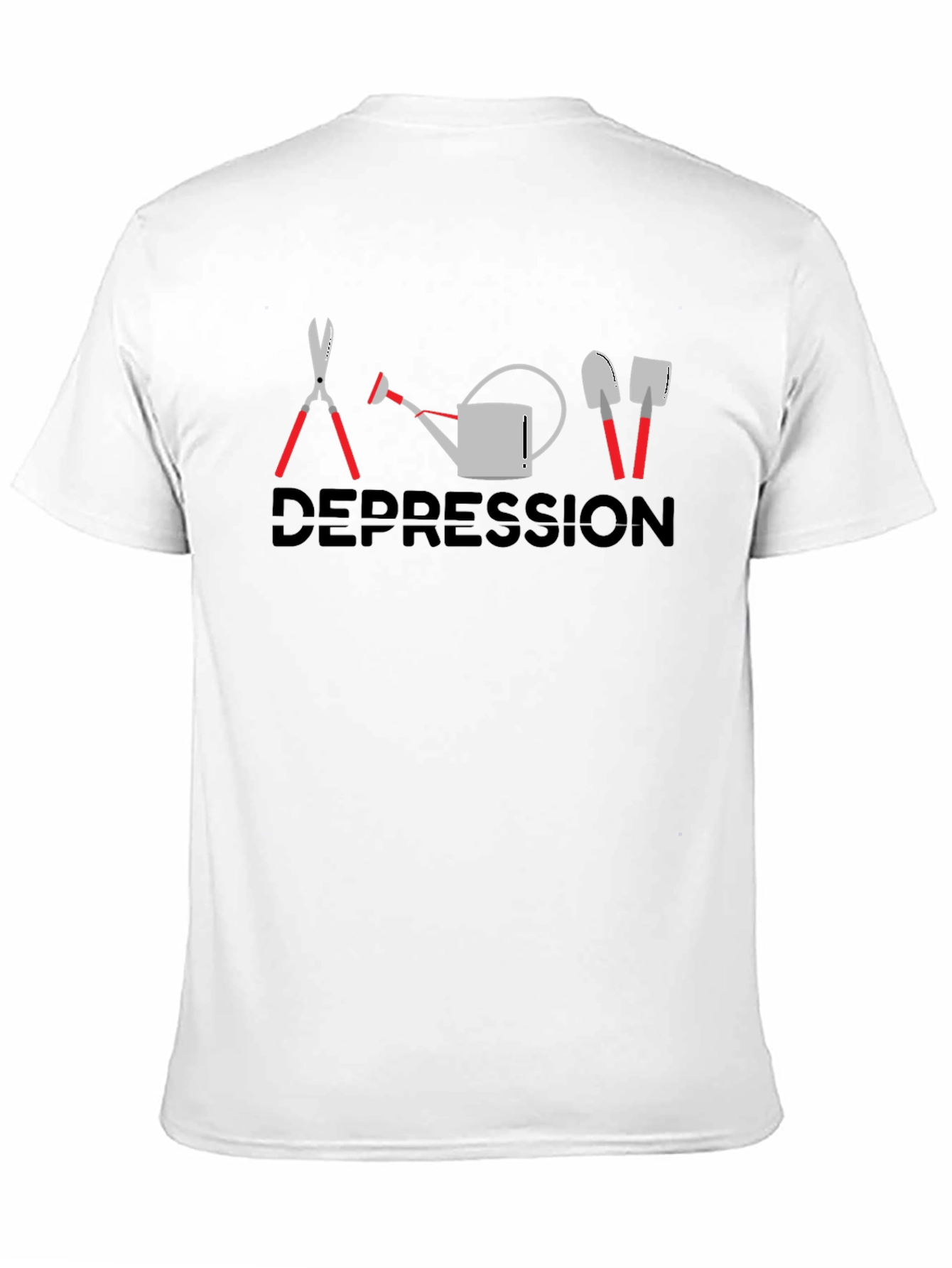 Gardening Humor Graphic T-Shirt: Depression Gardening