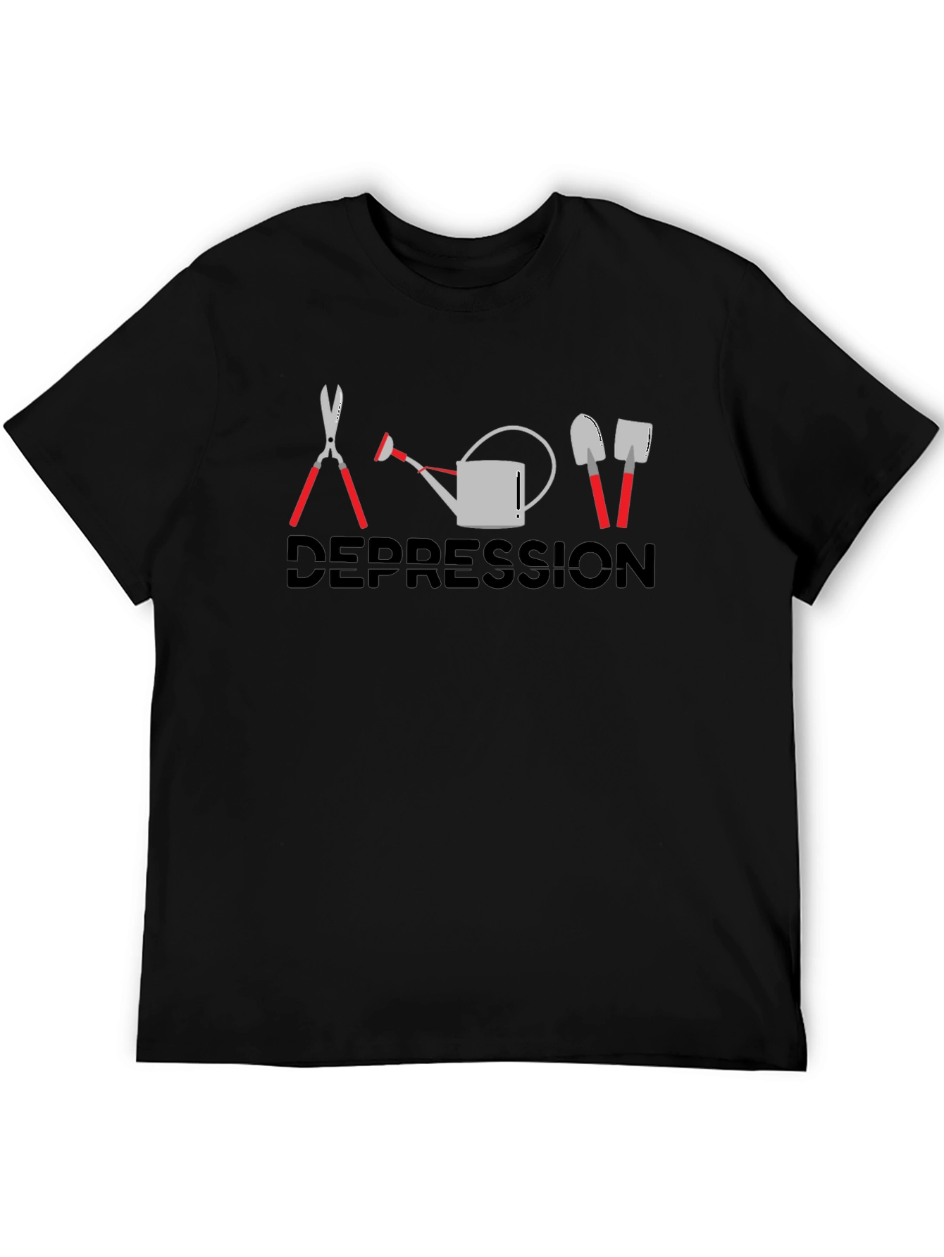 Gardening Humor Graphic T-Shirt: Depression Gardening