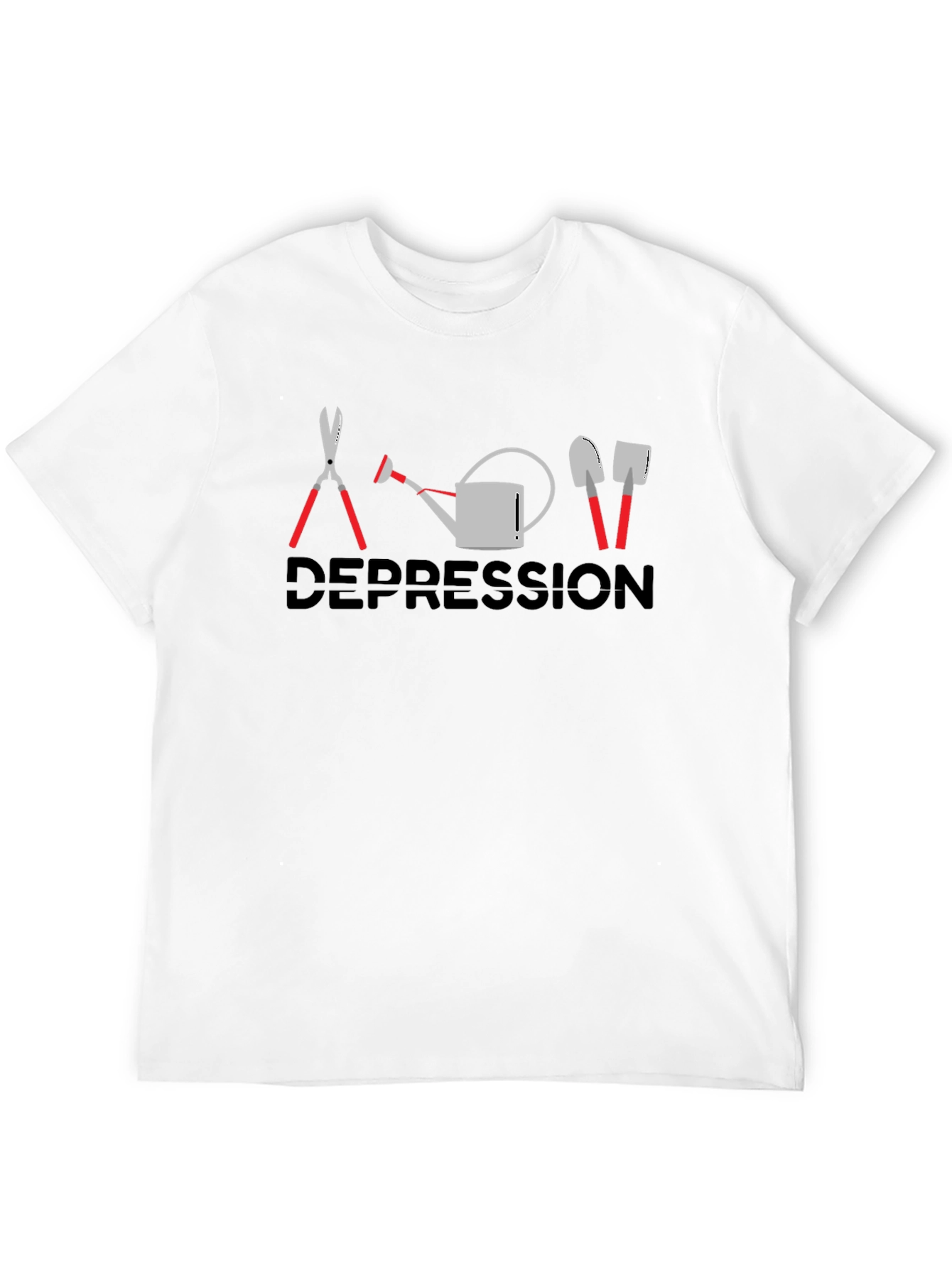 Gardening Humor Graphic T-Shirt: Depression Gardening