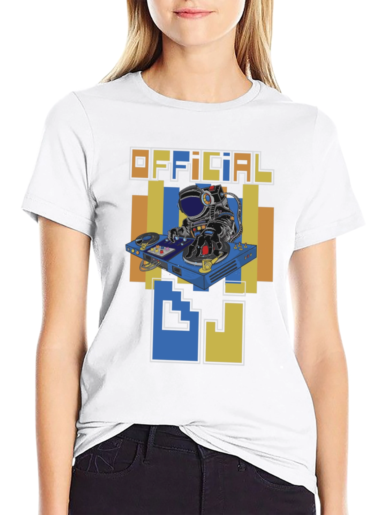 Official DJ Astronaut Graphic T-Shirt - Space Music Fan