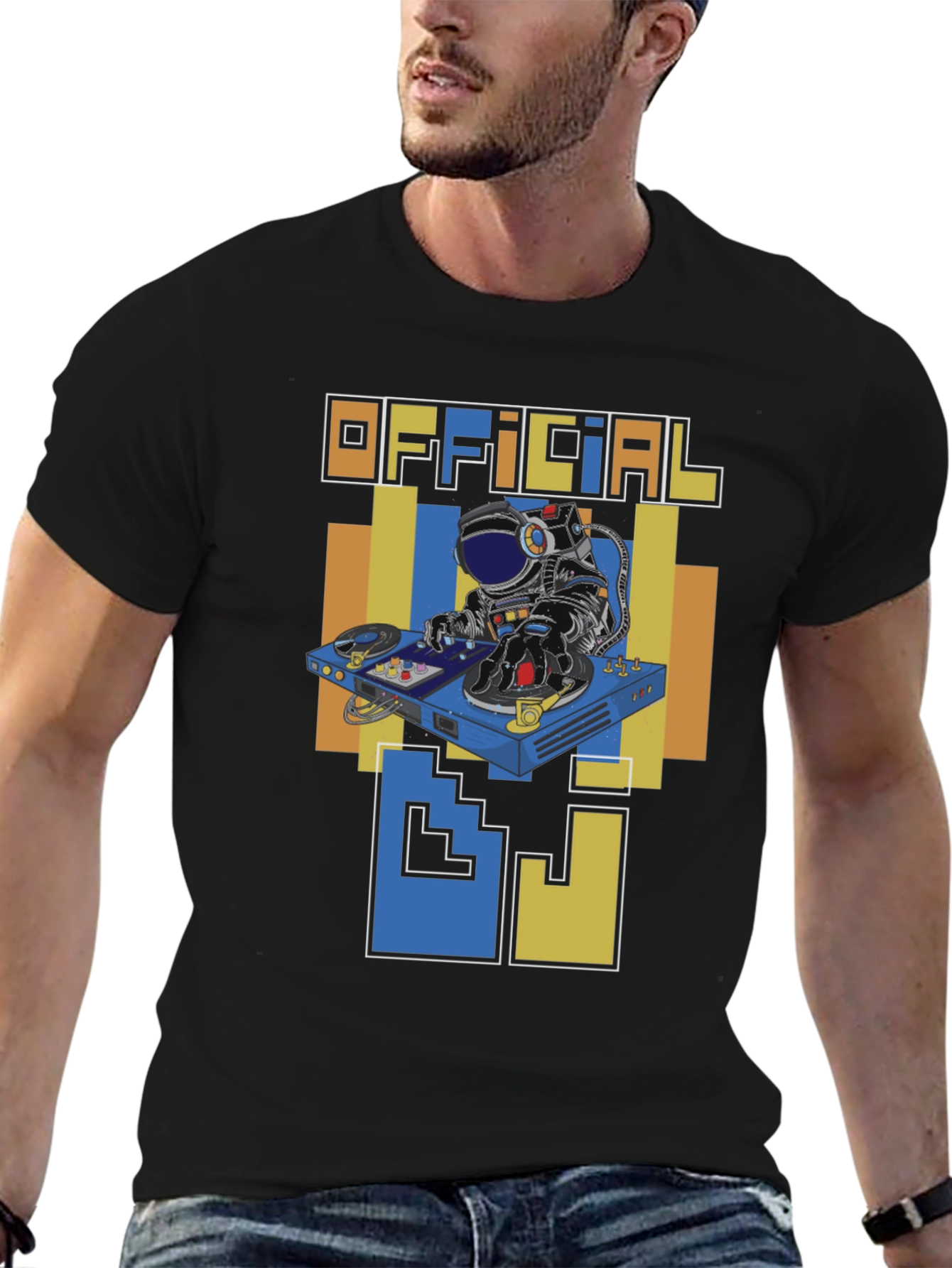 Official DJ Astronaut Graphic T-Shirt - Space Music Fan