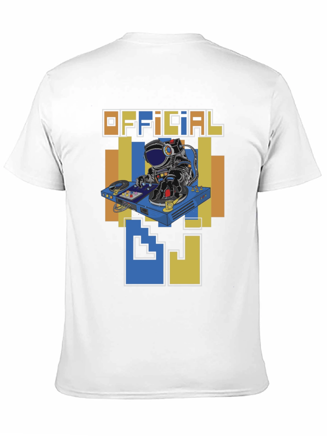 Official DJ Astronaut Graphic T-Shirt - Space Music Fan