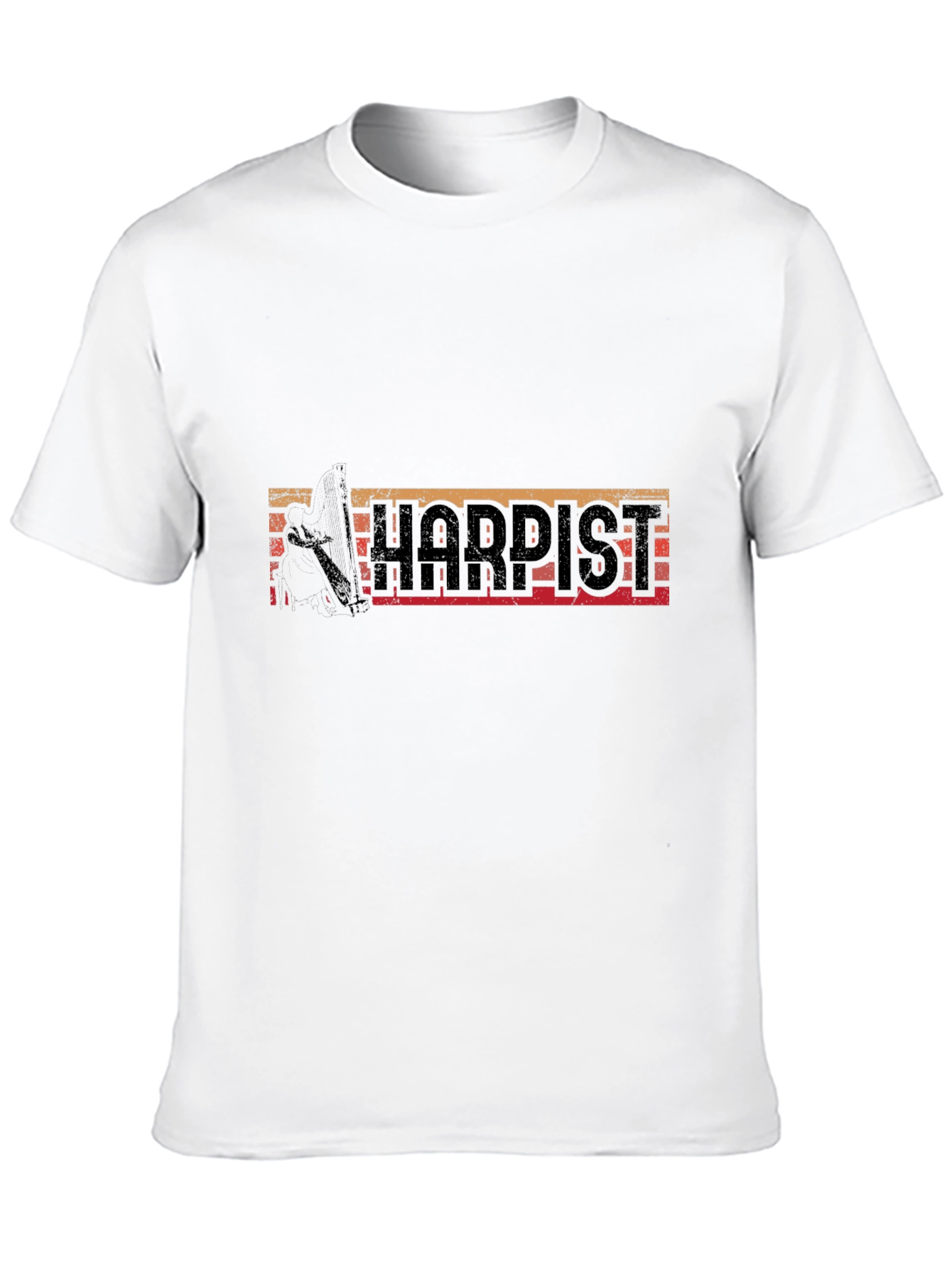 Harpist Retro T-Shirt Music Lover Tee