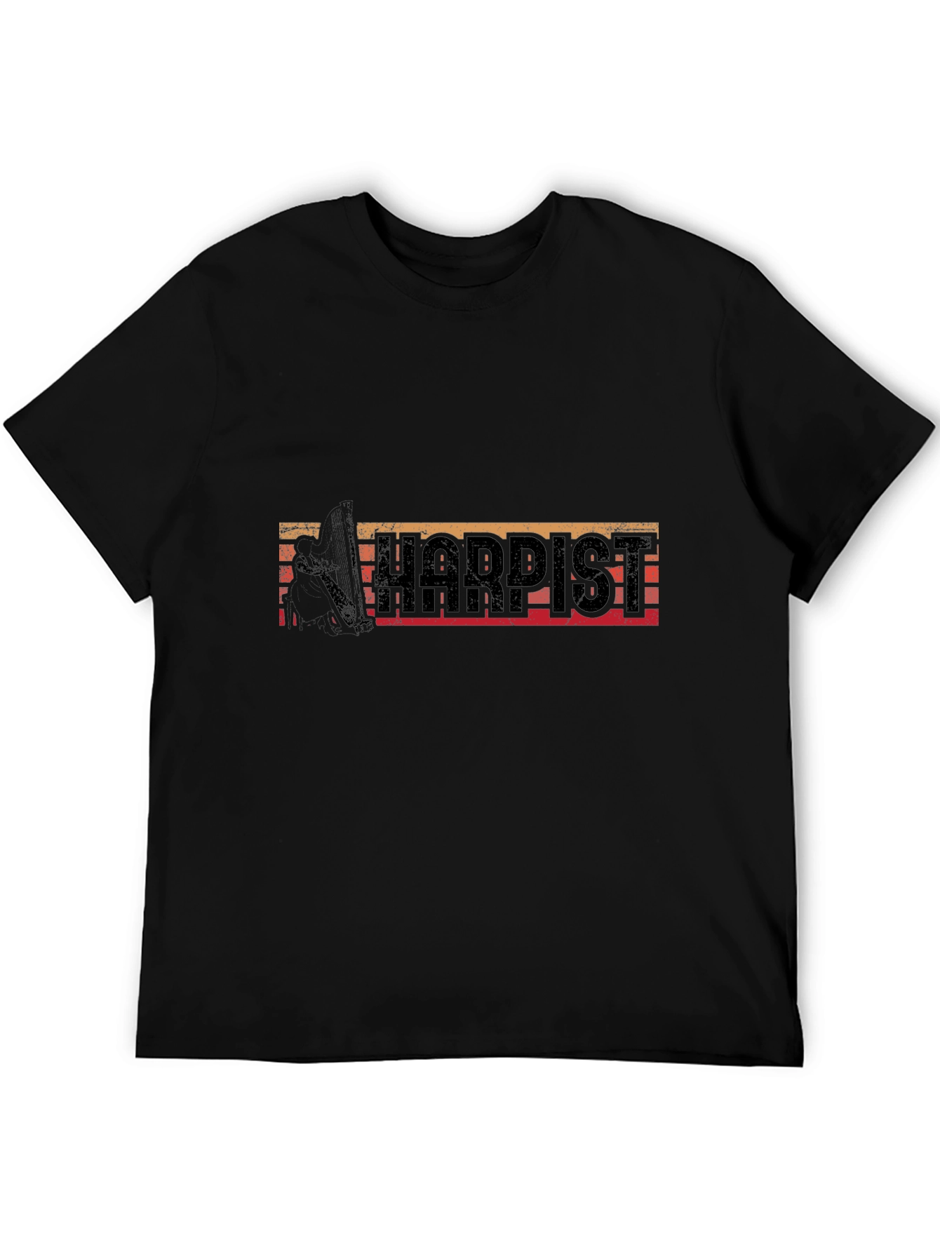 Harpist Retro T-Shirt Music Lover Tee