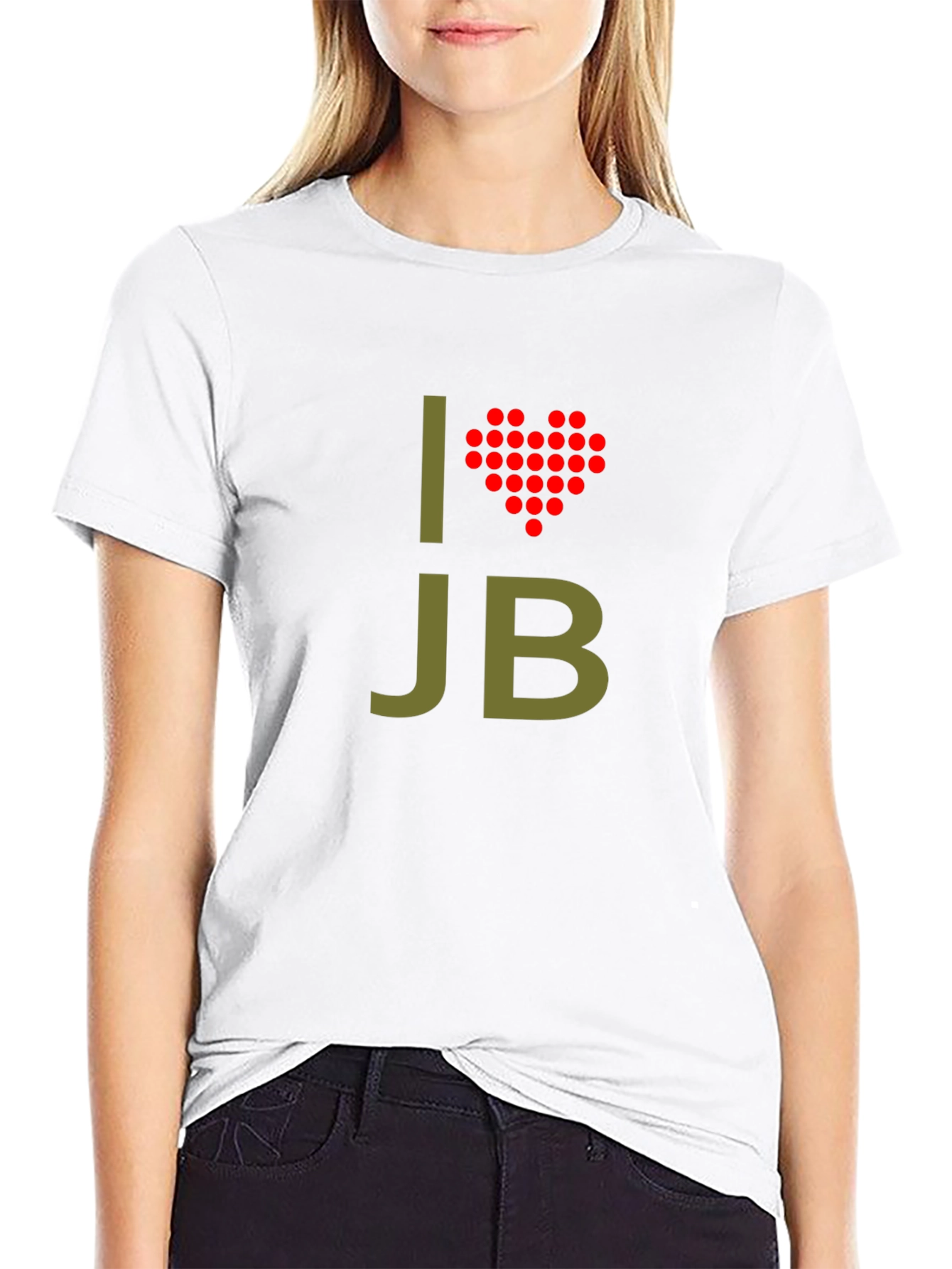 I Heart JB Graphic T-Shirt - Trendy Casual Wear