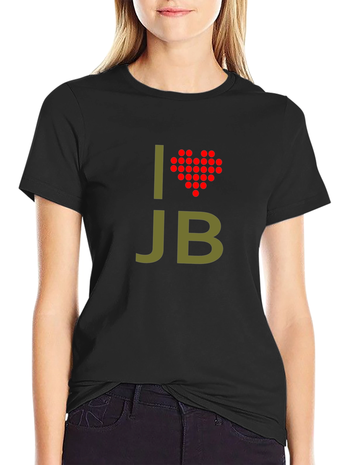 I Heart JB Graphic T-Shirt - Trendy Casual Wear