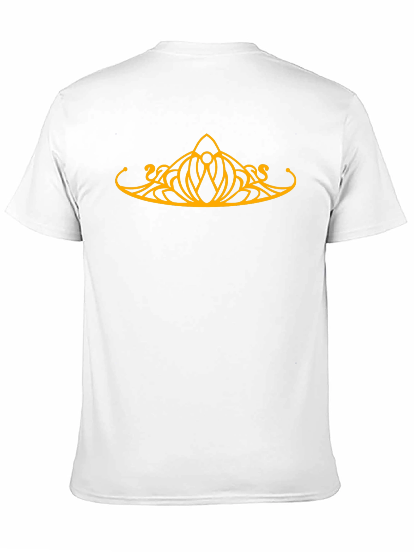 Elven Crown Graphic Tee - Black Cotton T-Shirt
