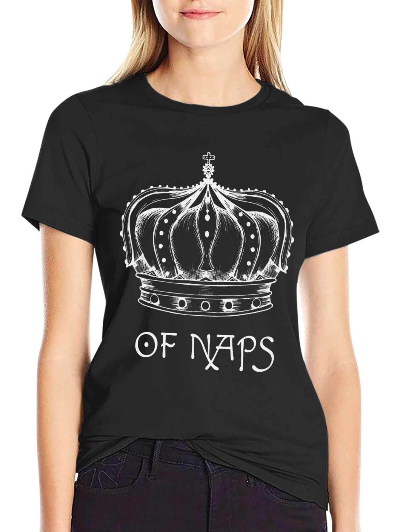 King of Naps Mens Black Graphic Tee