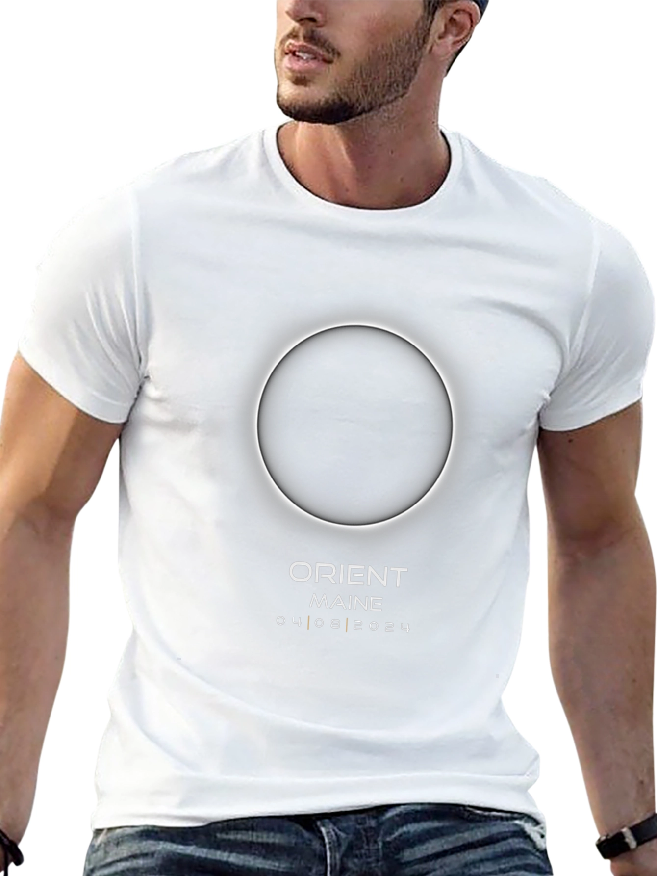 Orient Maine Eclipse 2024 Black T-Shirt