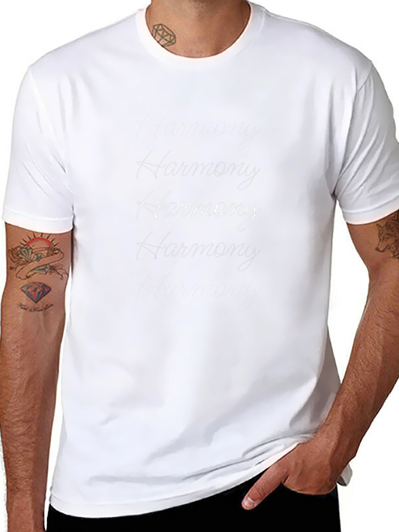 Harmony Black T-Shirt - Stylish Casual Wear