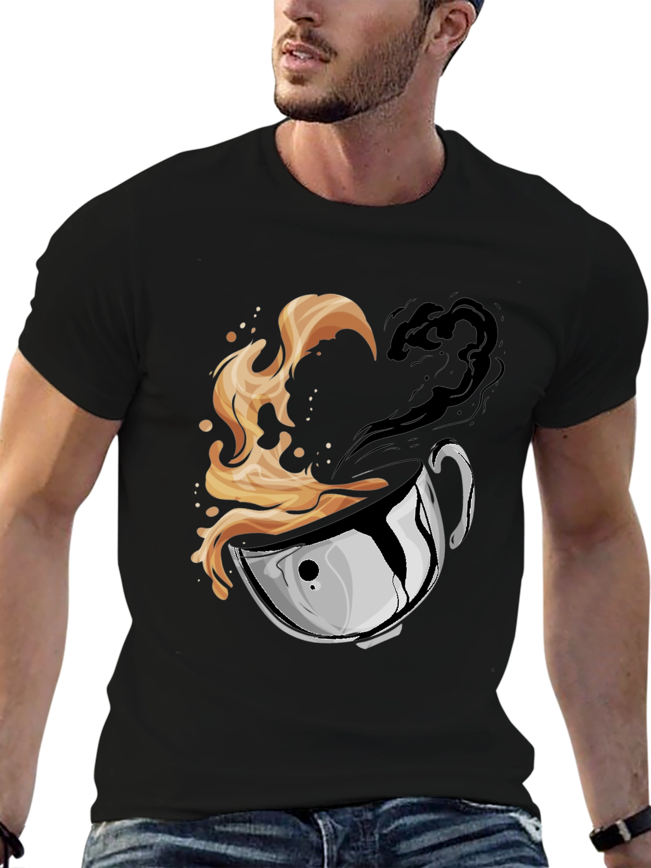 Yin Yang Coffee T-Shirt - Brew Balance
