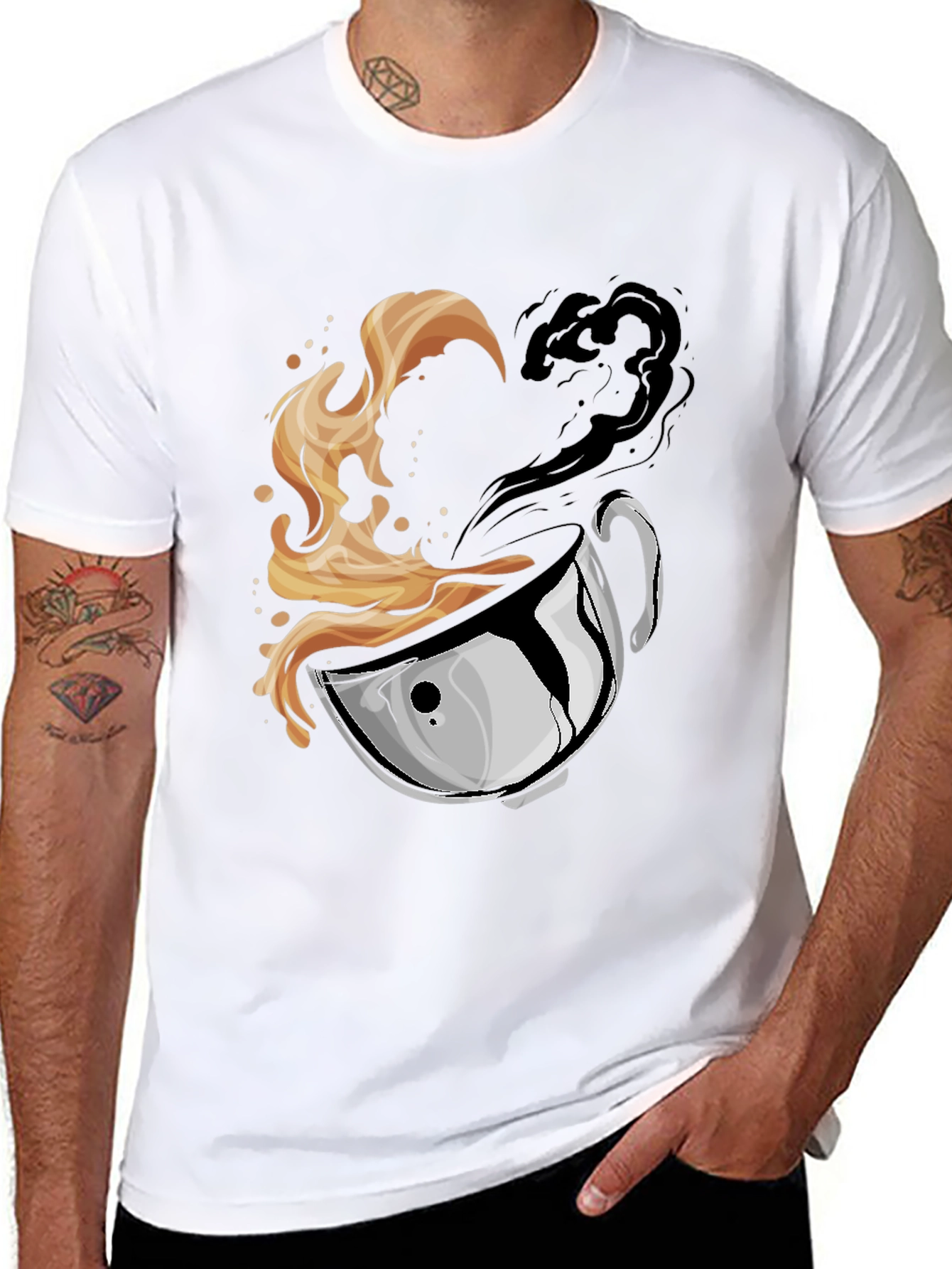 Yin Yang Coffee T-Shirt - Brew Balance