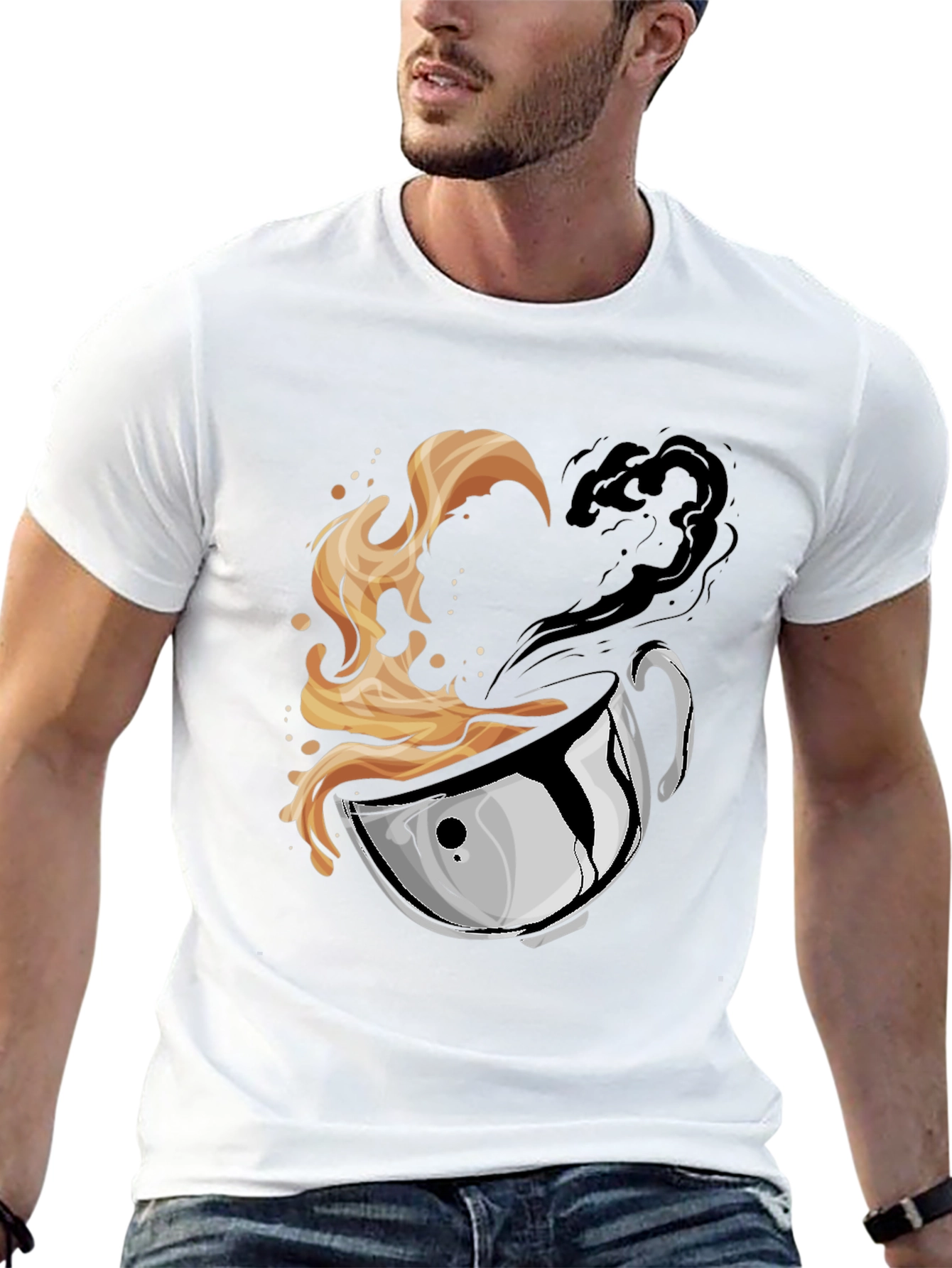 Yin Yang Coffee T-Shirt - Brew Balance