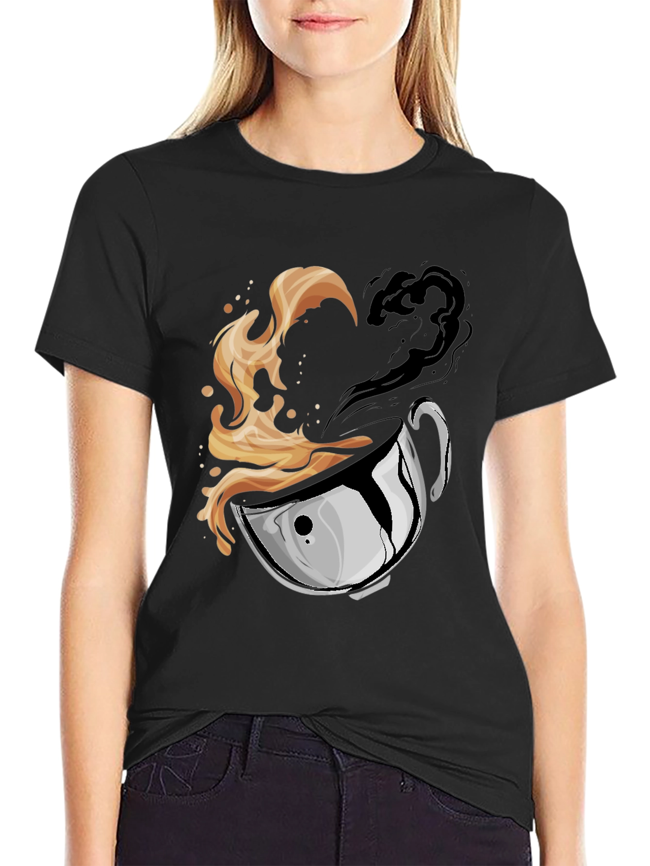 Yin Yang Coffee T-Shirt - Brew Balance