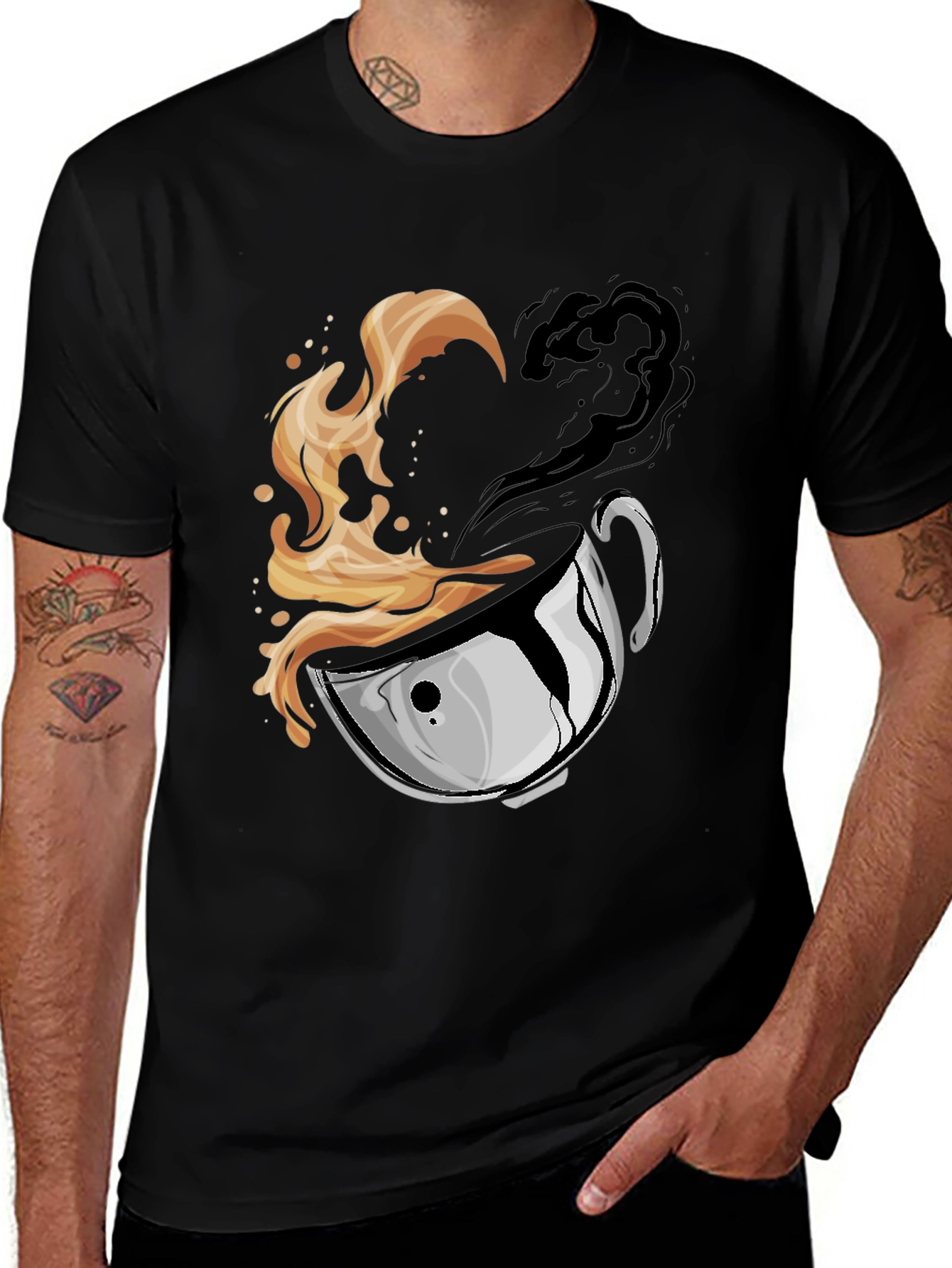 Yin Yang Coffee T-Shirt - Brew Balance