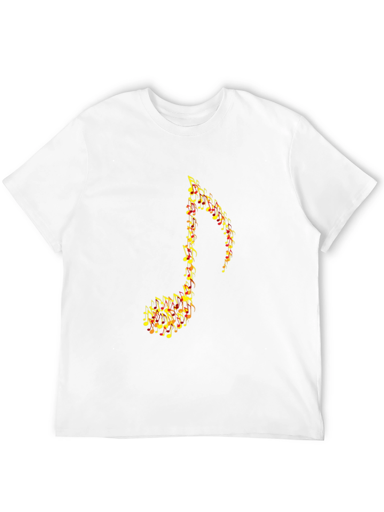 Music Note Graphic Black T-Shirt