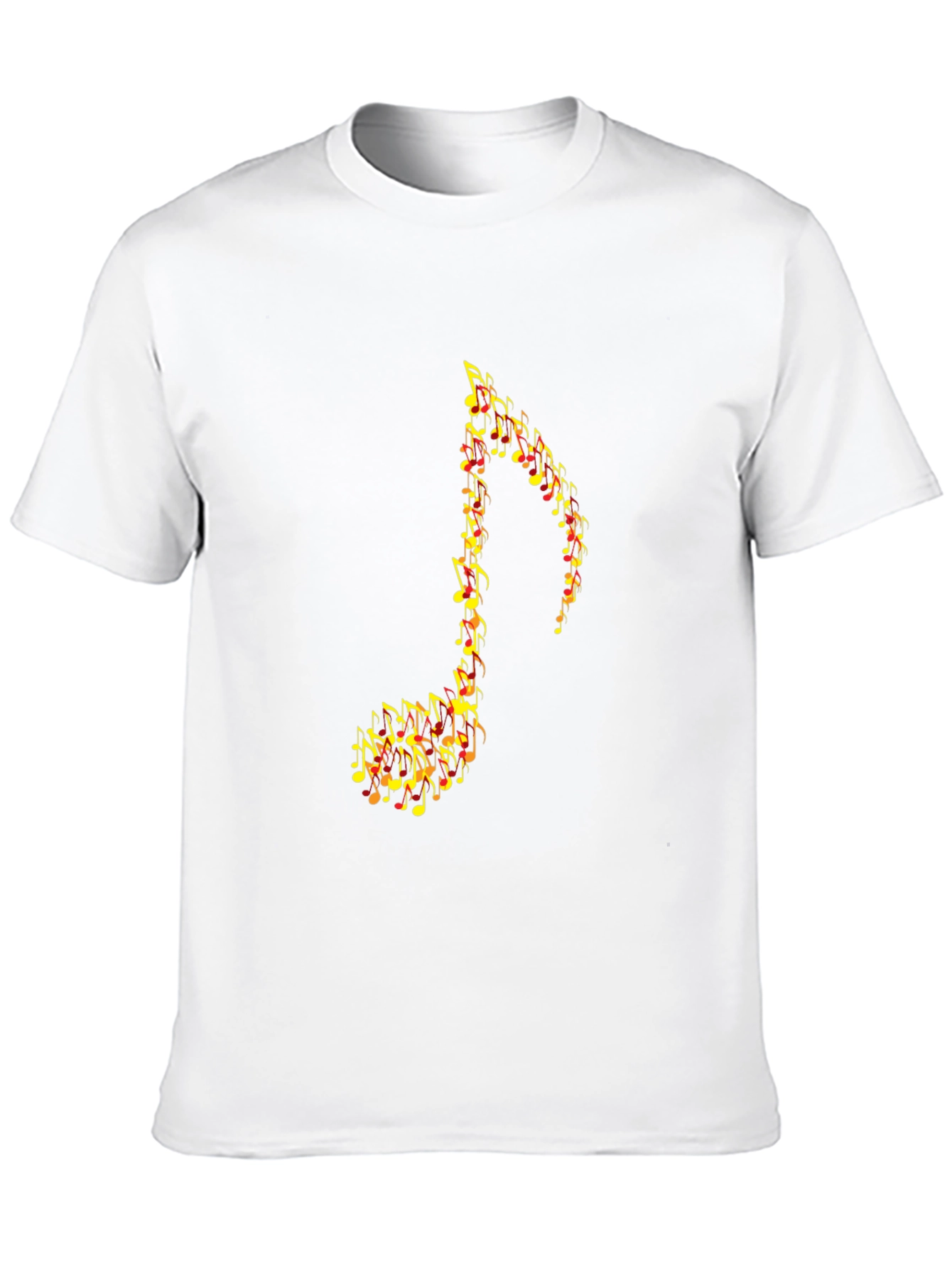 Music Note Graphic Black T-Shirt