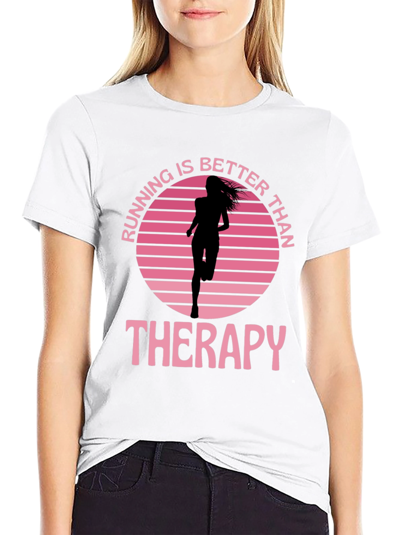 Running Is Better Than Therapy Graphic Tee