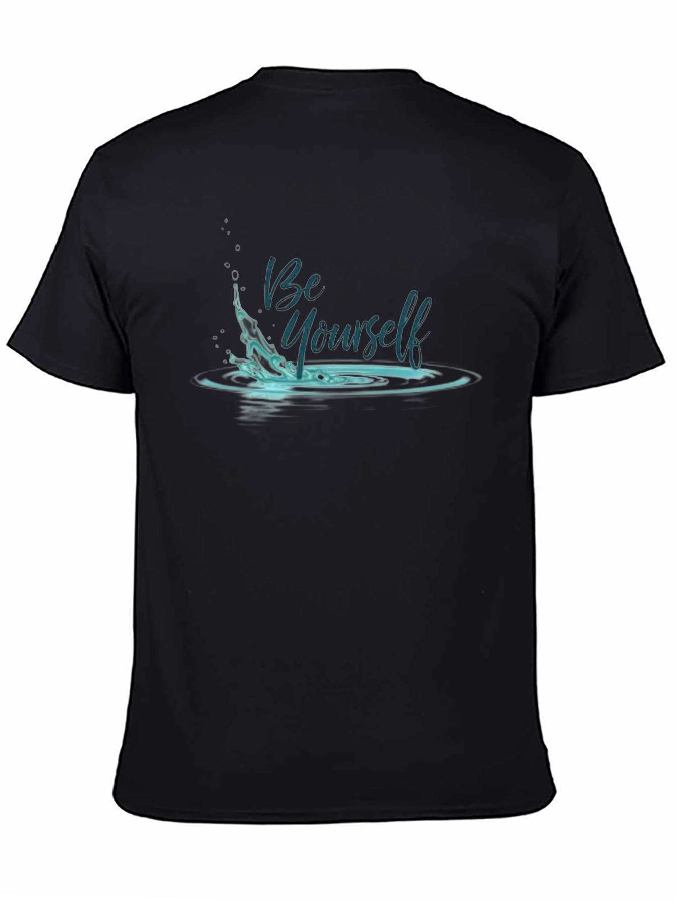 Be Yourself Graphic Black T-Shirt
