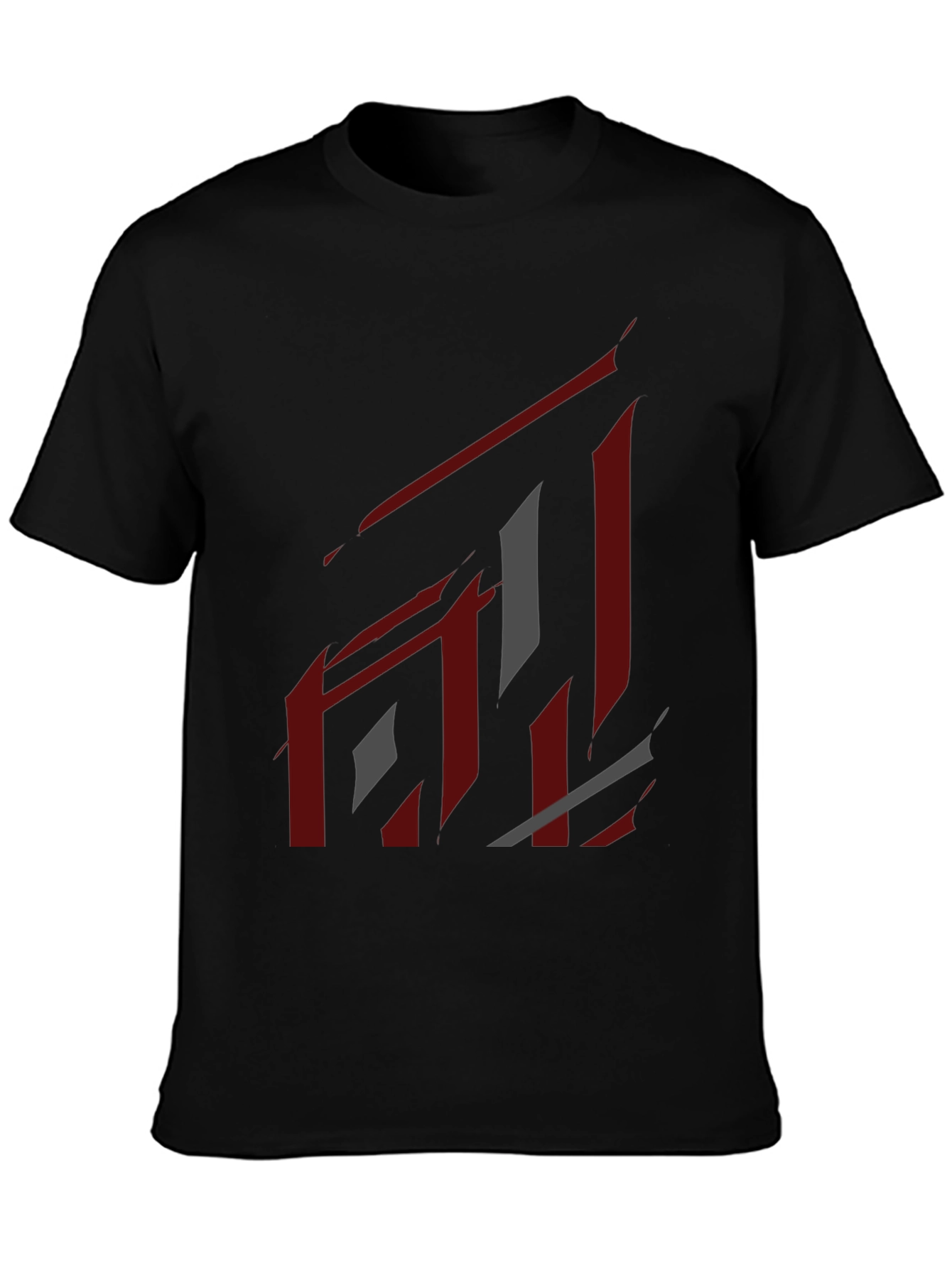 Abstract Graphic Black T-Shirt - Modern Streetwear