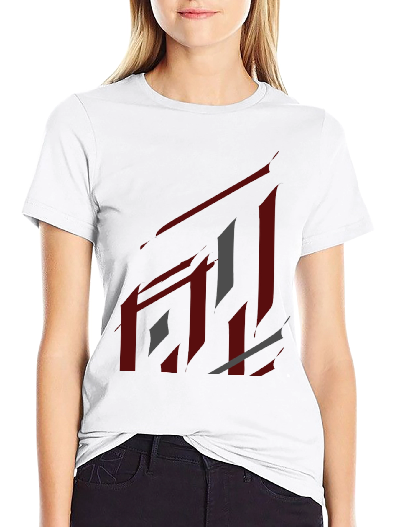 Abstract Graphic Black T-Shirt - Modern Streetwear