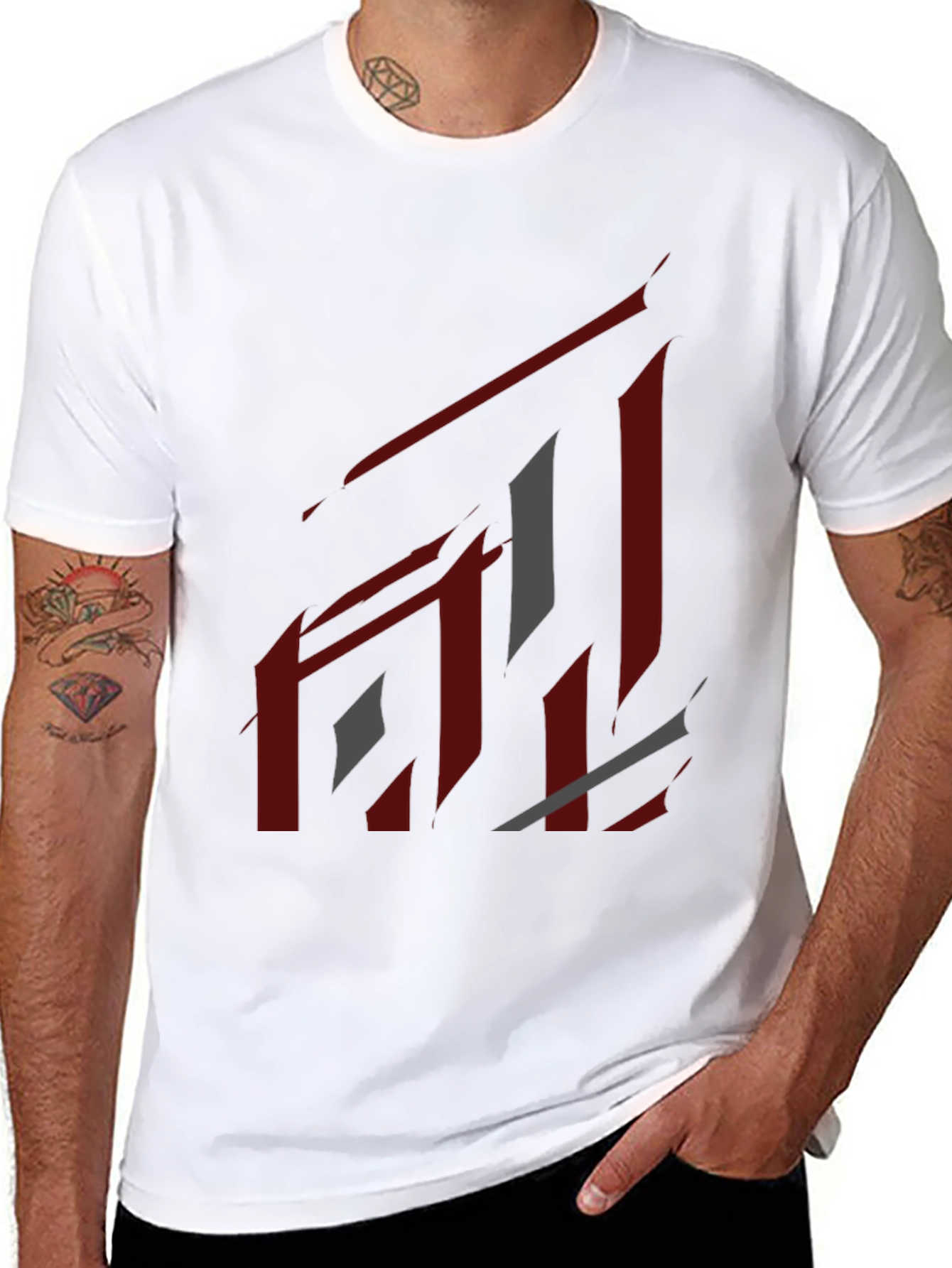Abstract Graphic Black T-Shirt - Modern Streetwear